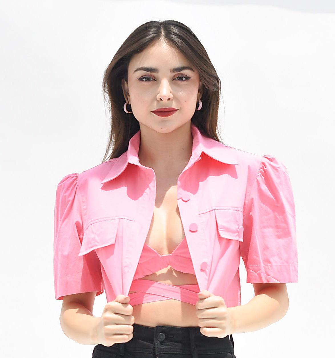 Set Shacket y Top Rosa