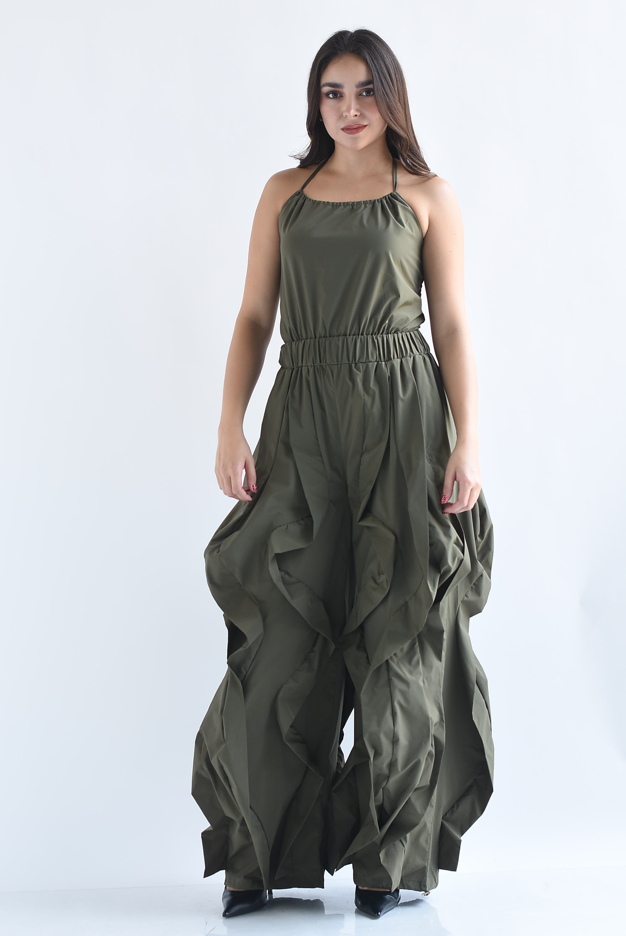 Jumpsuit halter parachute ondas