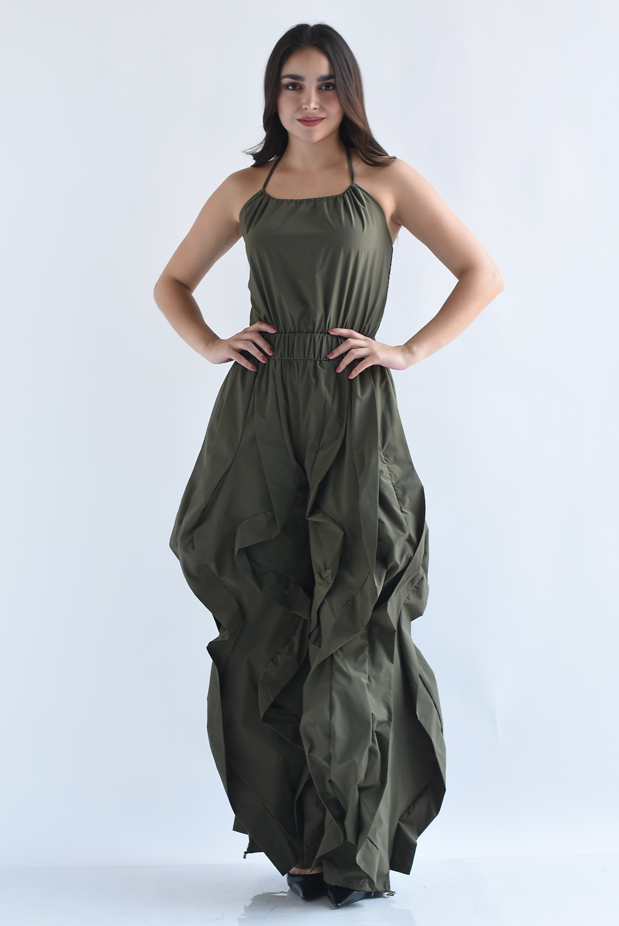 Jumpsuit halter parachute ondas