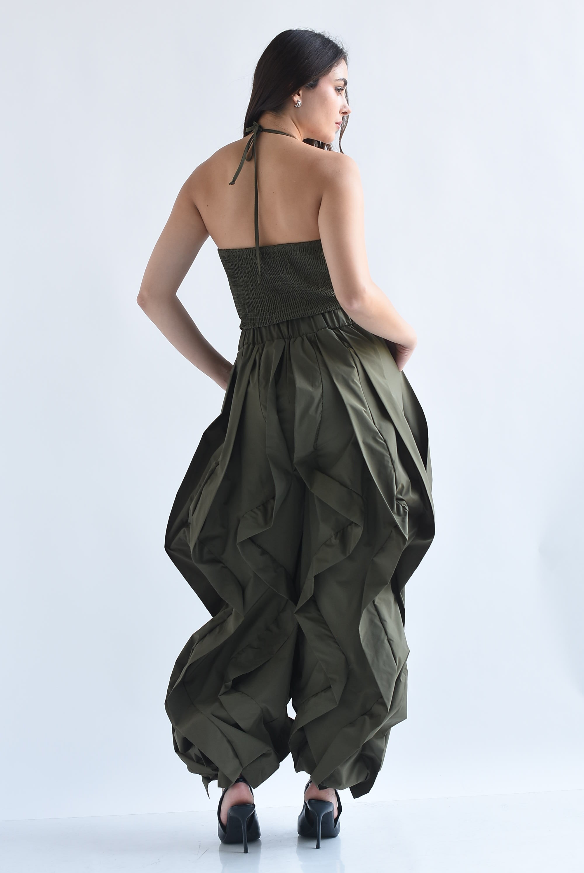 Jumpsuit halter parachute ondas