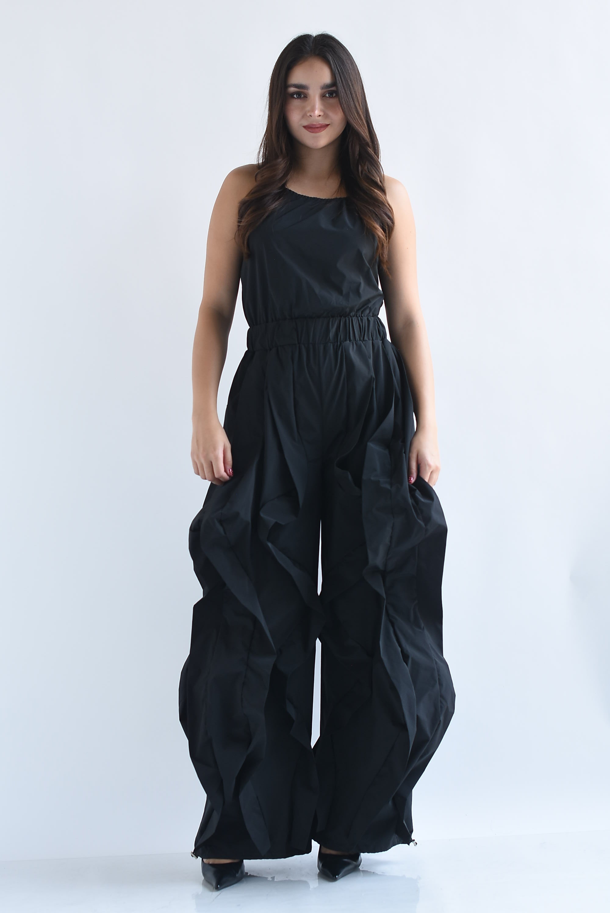 Jumpsuit halter parachute ondas