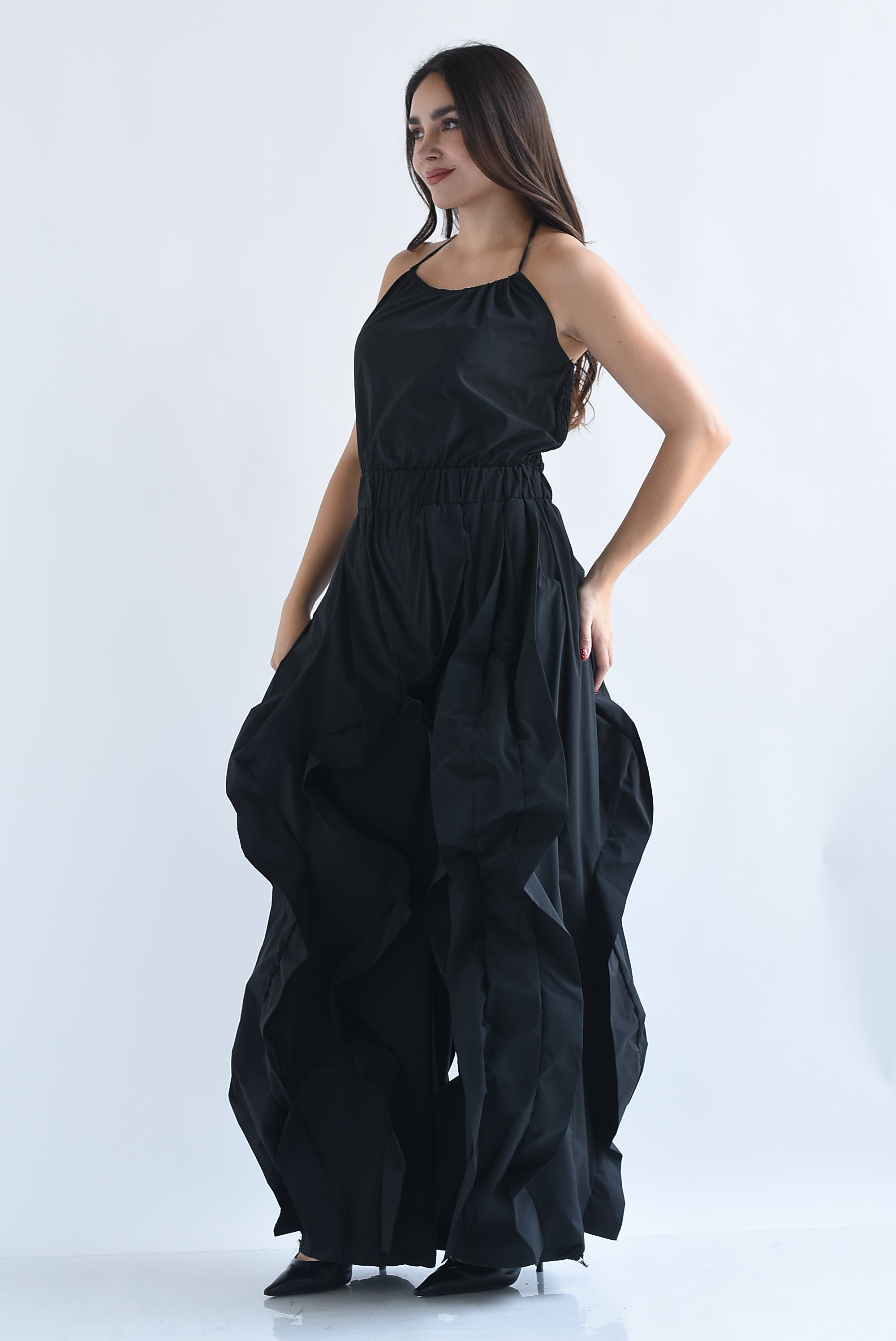 Jumpsuit halter parachute ondas