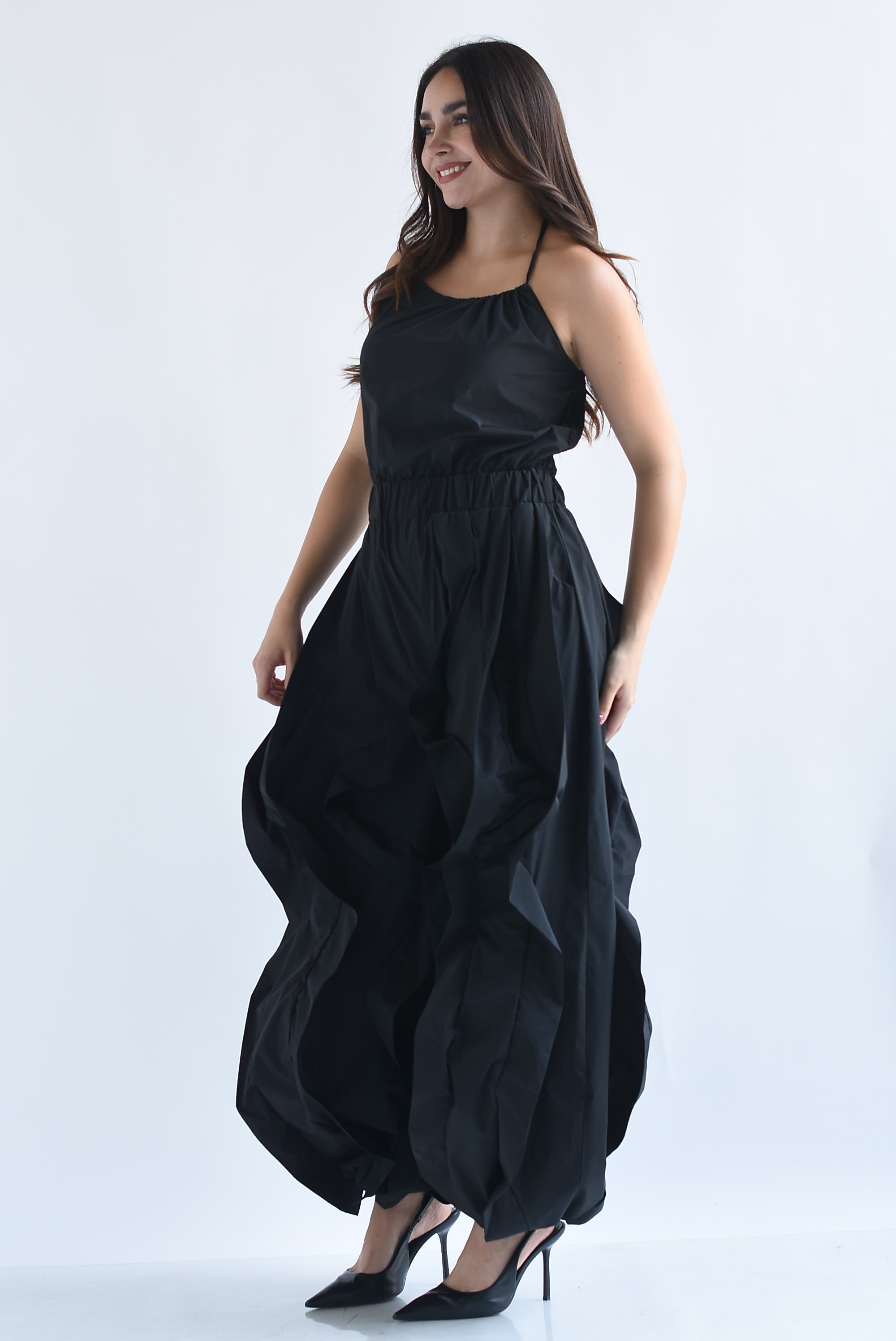 Jumpsuit halter parachute ondas
