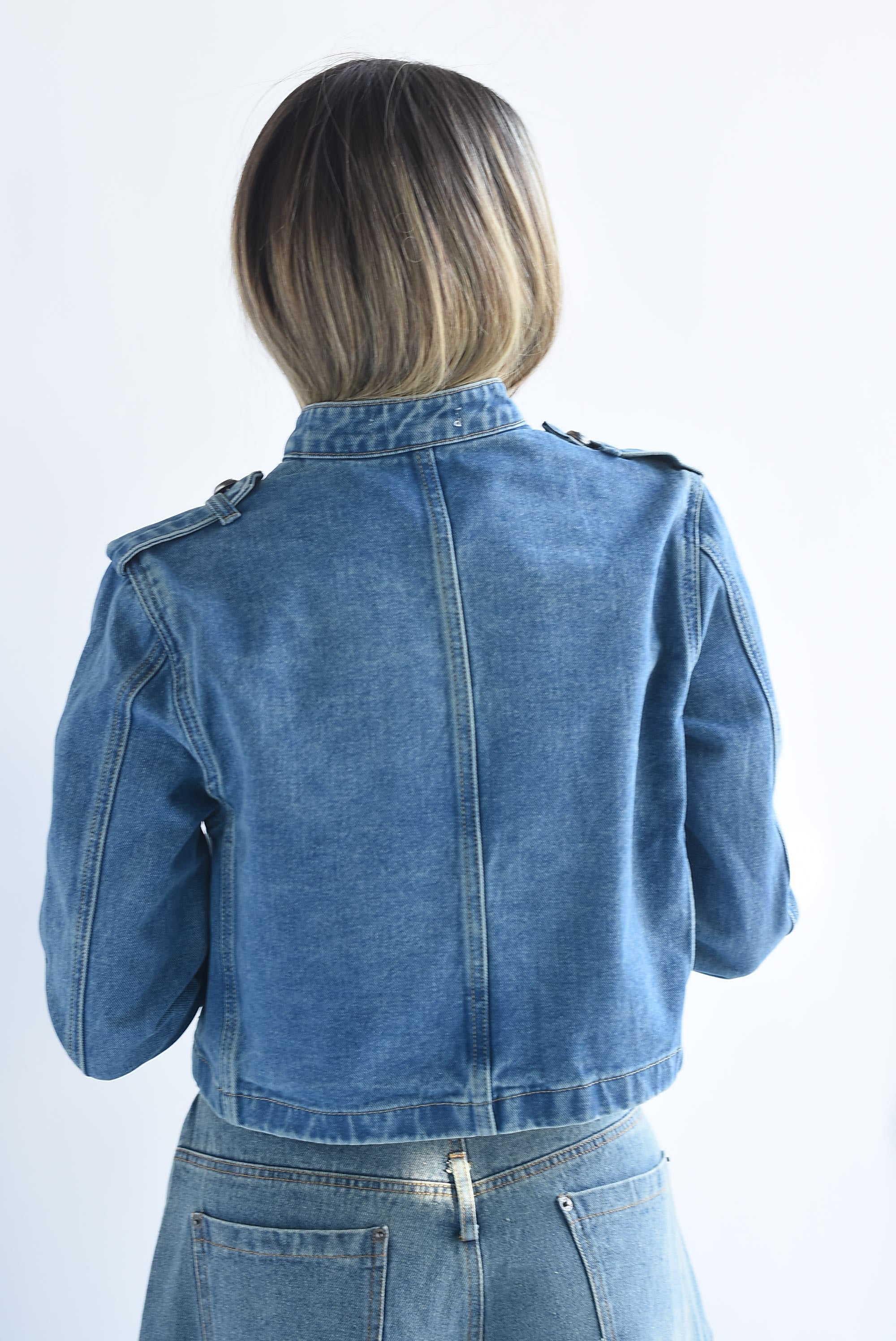 Chamarra militar Denim