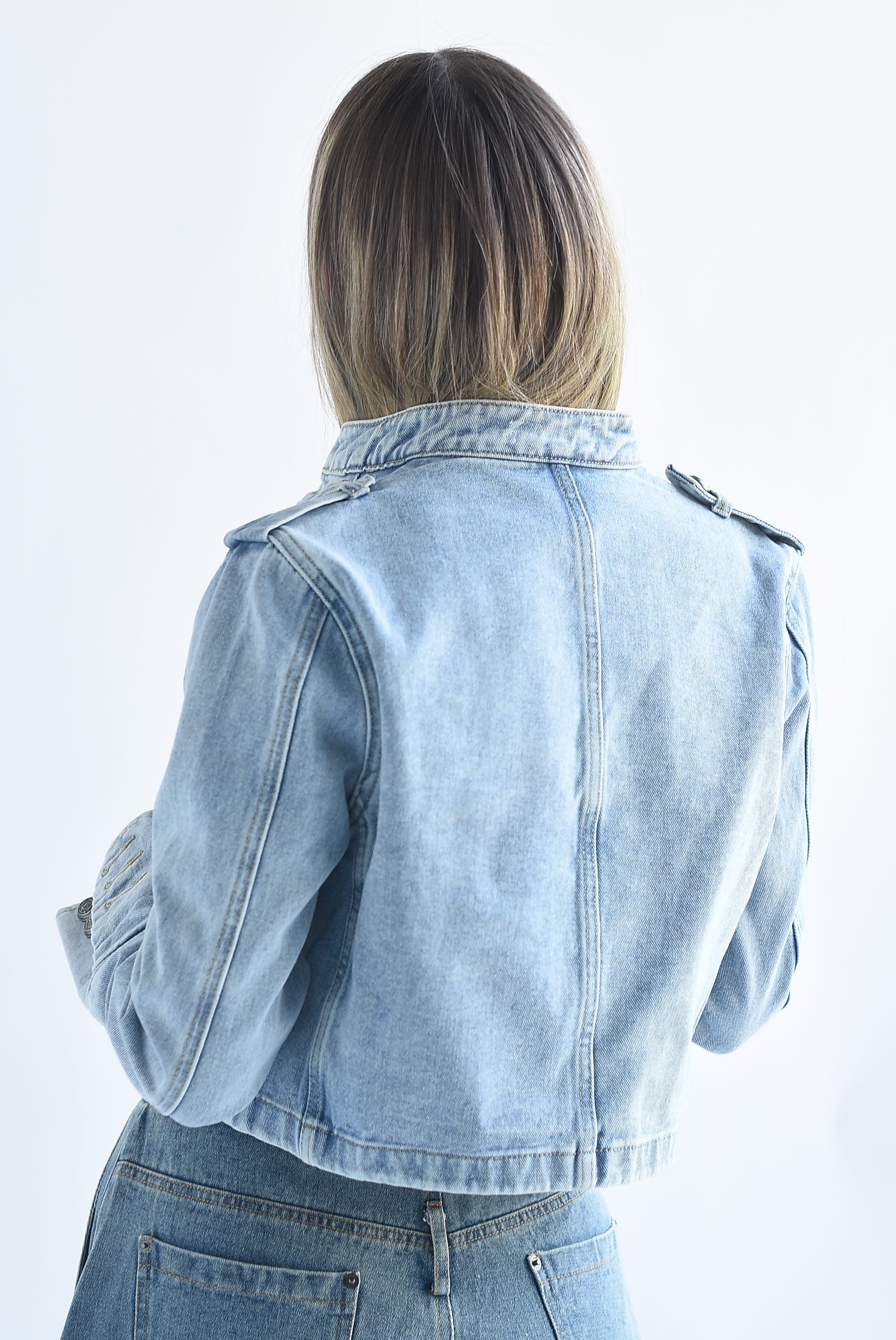 Chamarra militar Denim