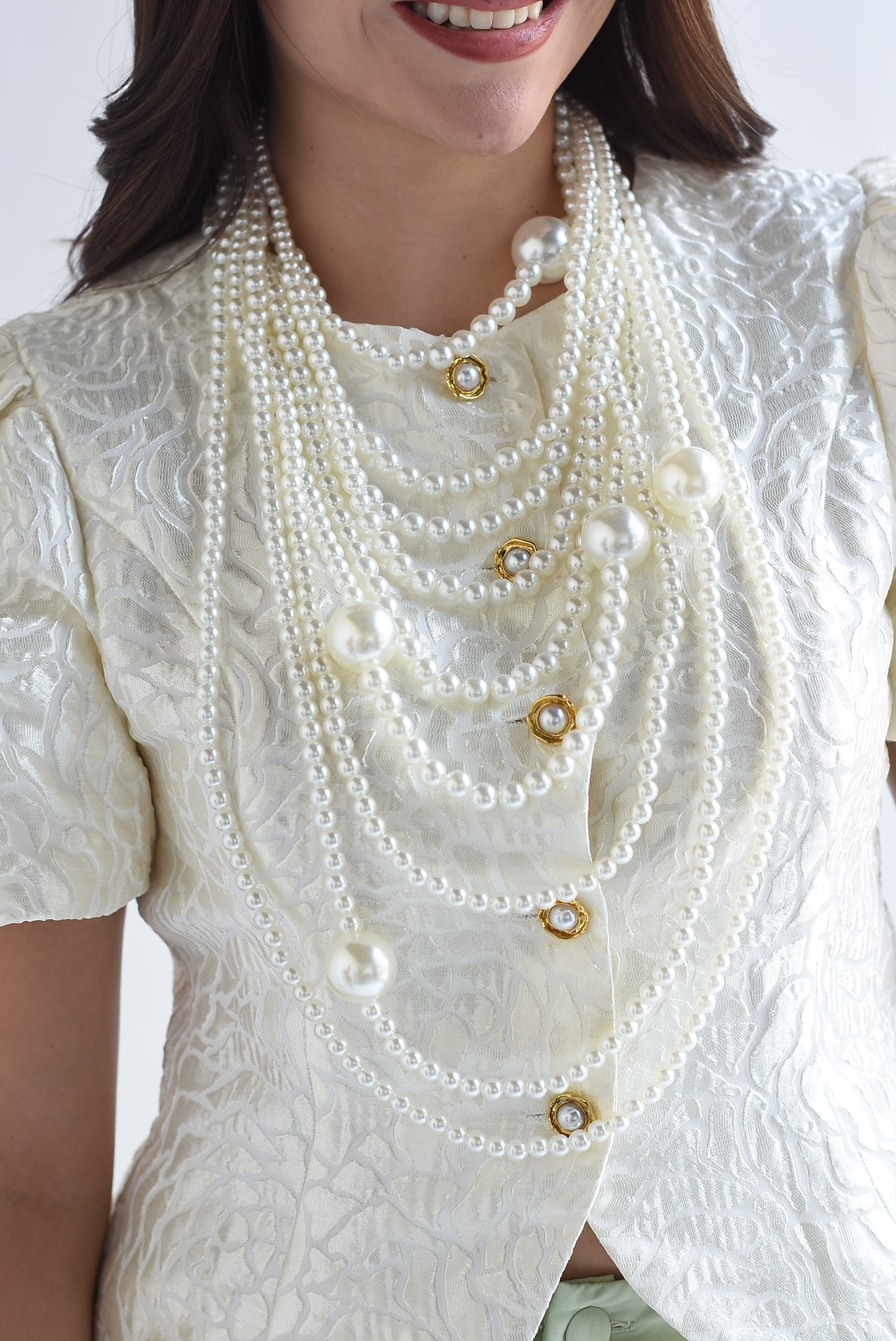 Multi collar perlas