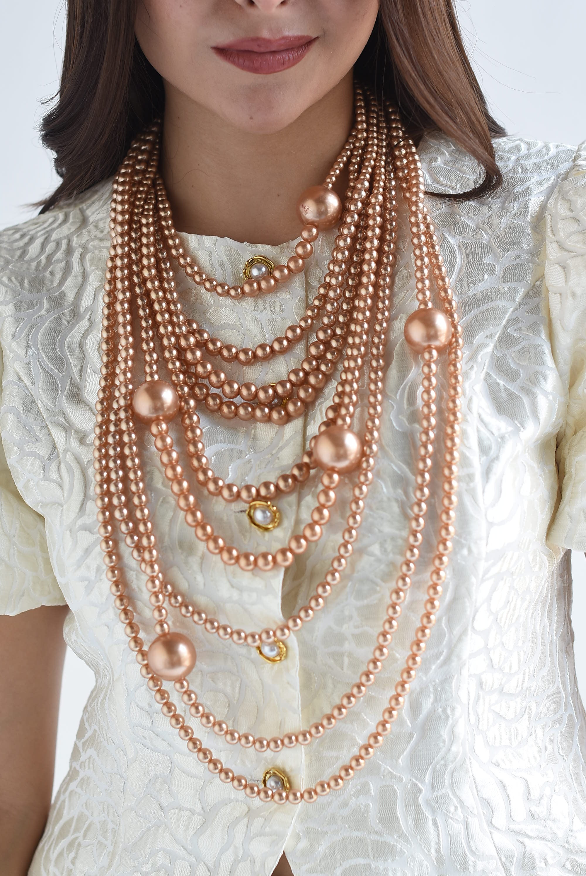 Multi collar perlas