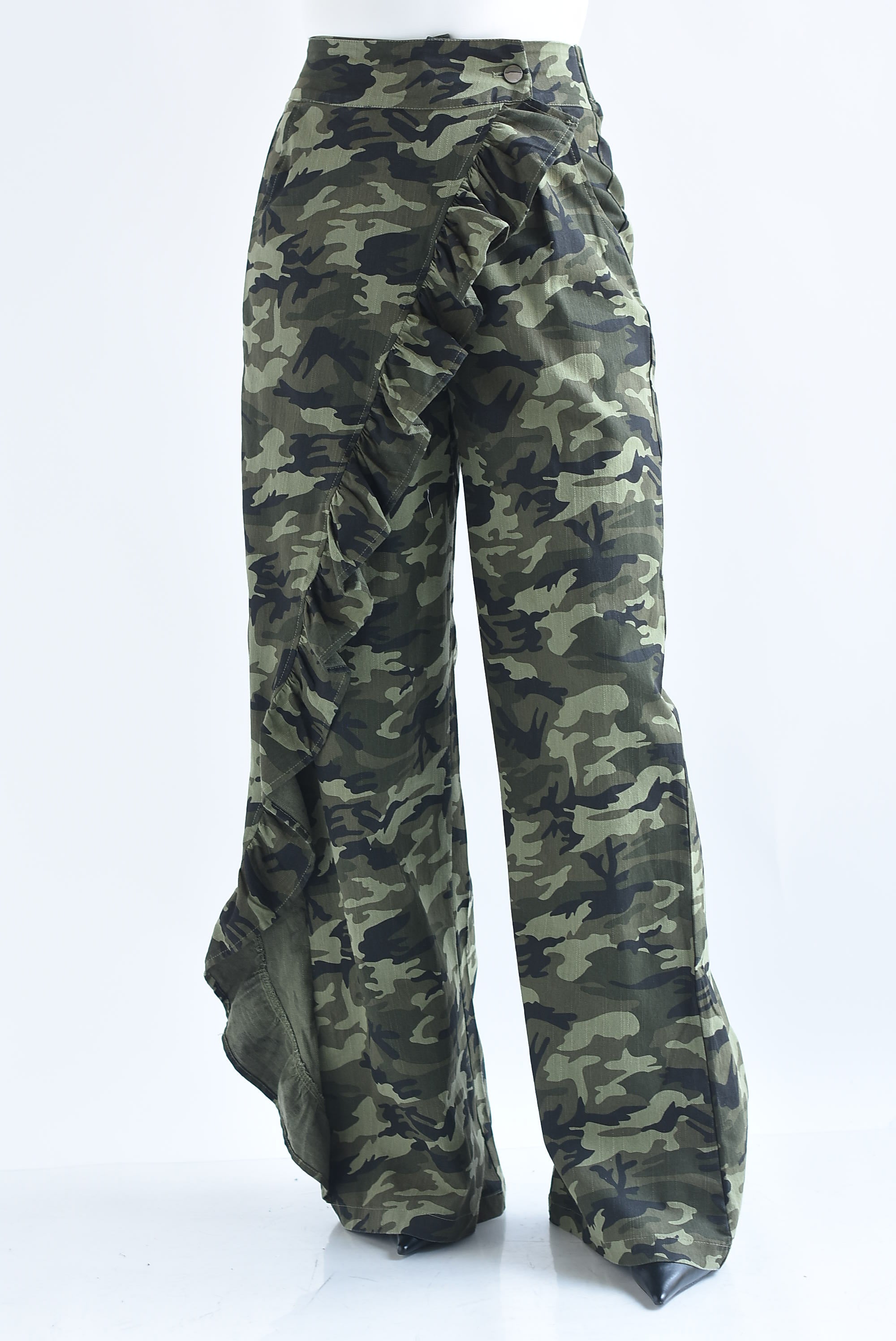 Pantalón faldón olán camuflaje