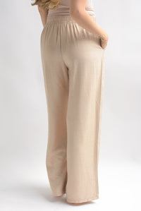 Fashion Styled Pantalón apariencia arrugada Crudo