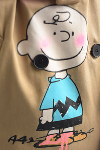 Fashion Styled Gabardina Snoopy & Friends Camel