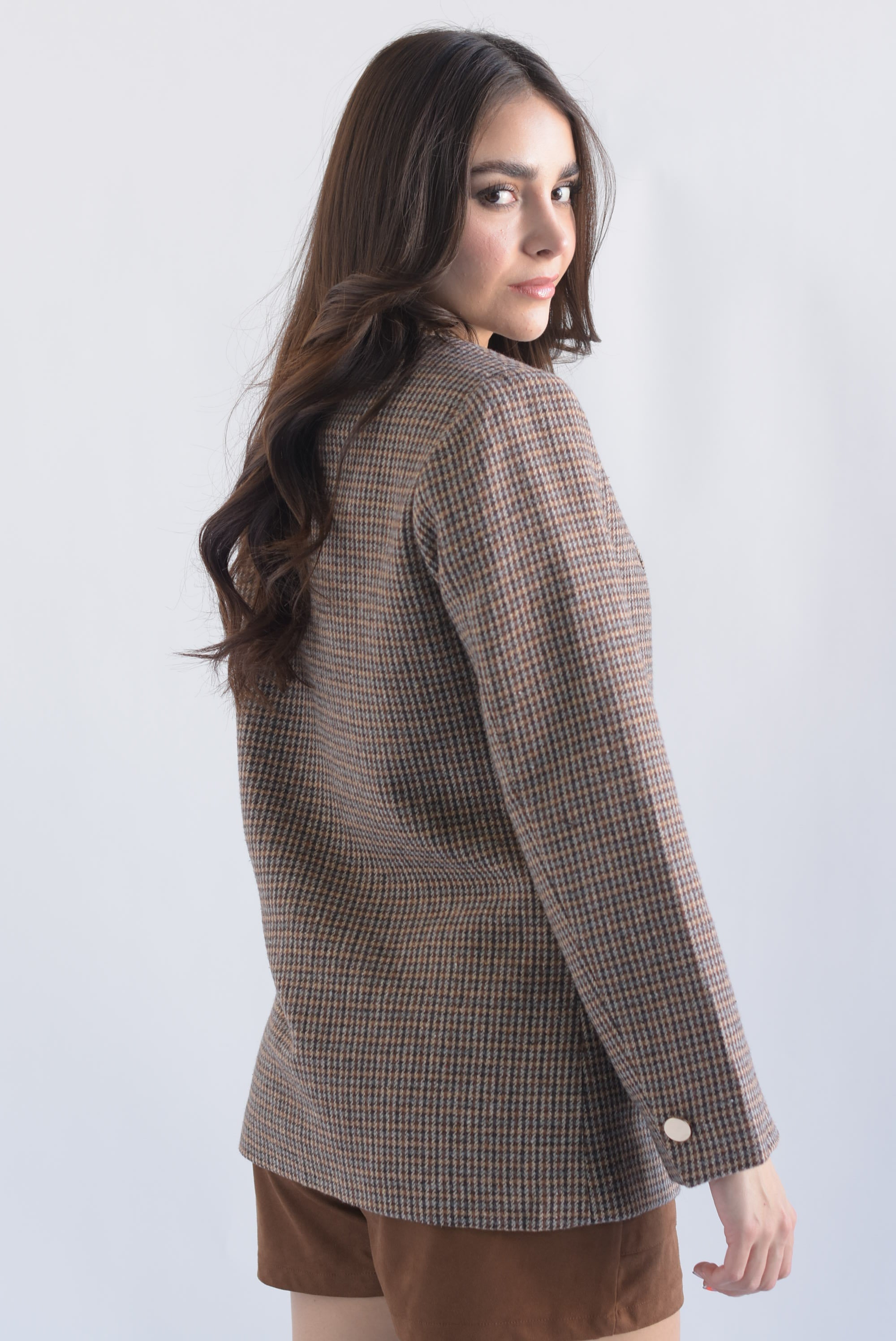 Blazer houndstooth Café