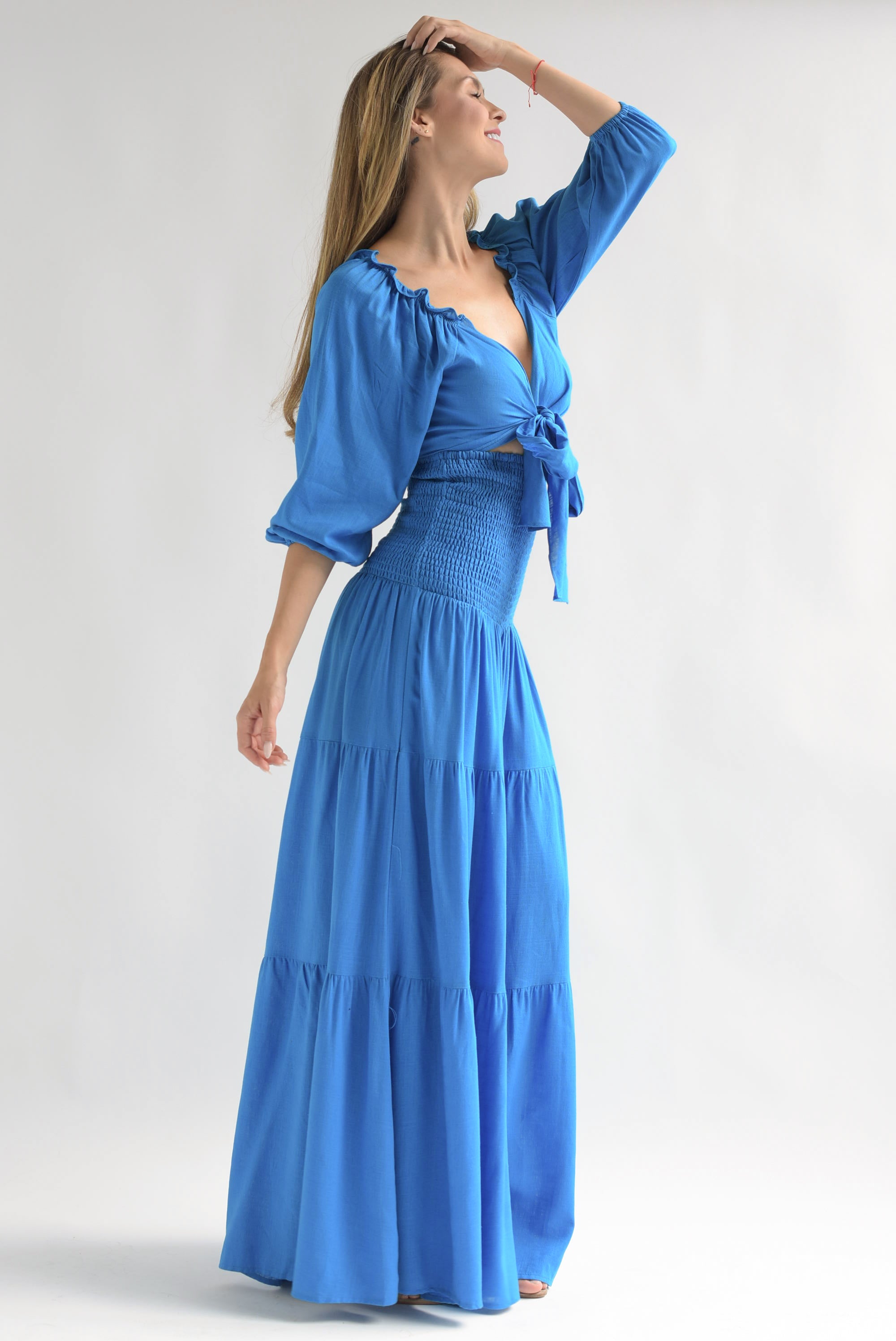 Set Pantalón y Top boho Azul