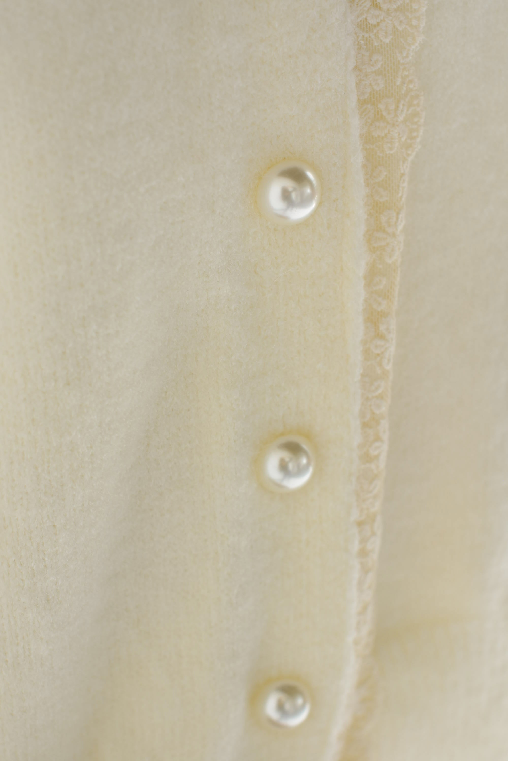 Sweater con hoodie encaje Ivory