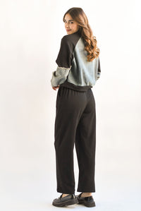 Fashion Styled Set Pantalón y Chamarra Denim Negro