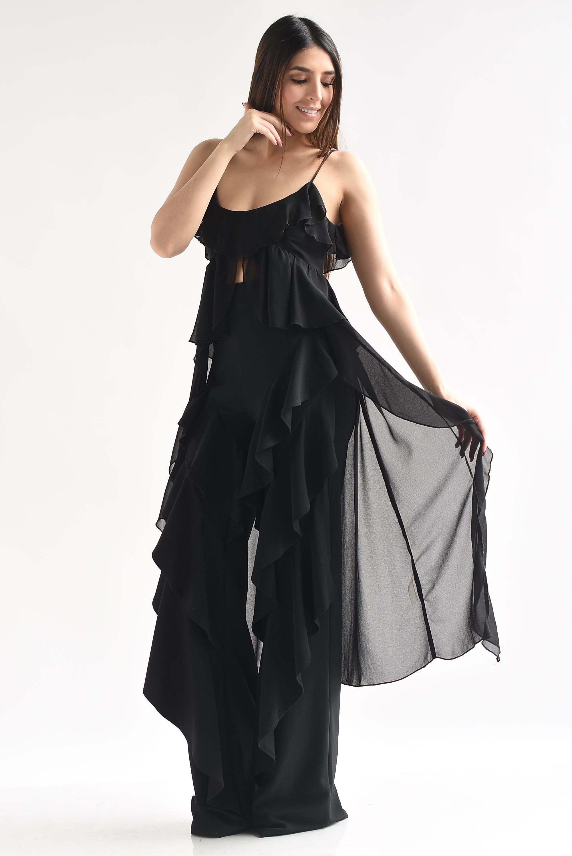 Maxiblusa gasa olanes