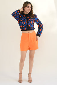 Fashion Styled Short cintura alta Naranja
