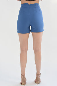 Fashion Styled Short cintura alta Azul cobalto