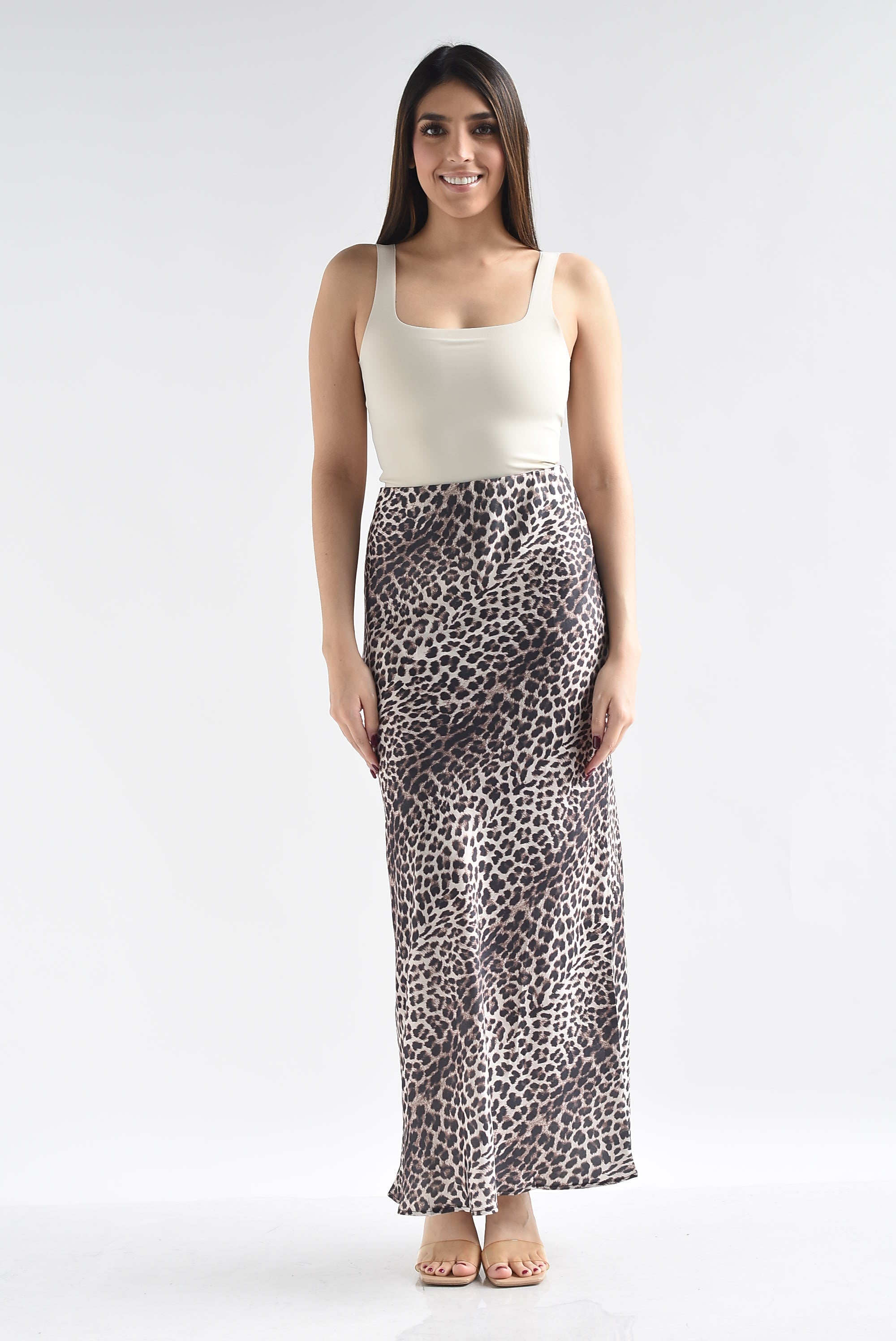 Falda lencera animal print