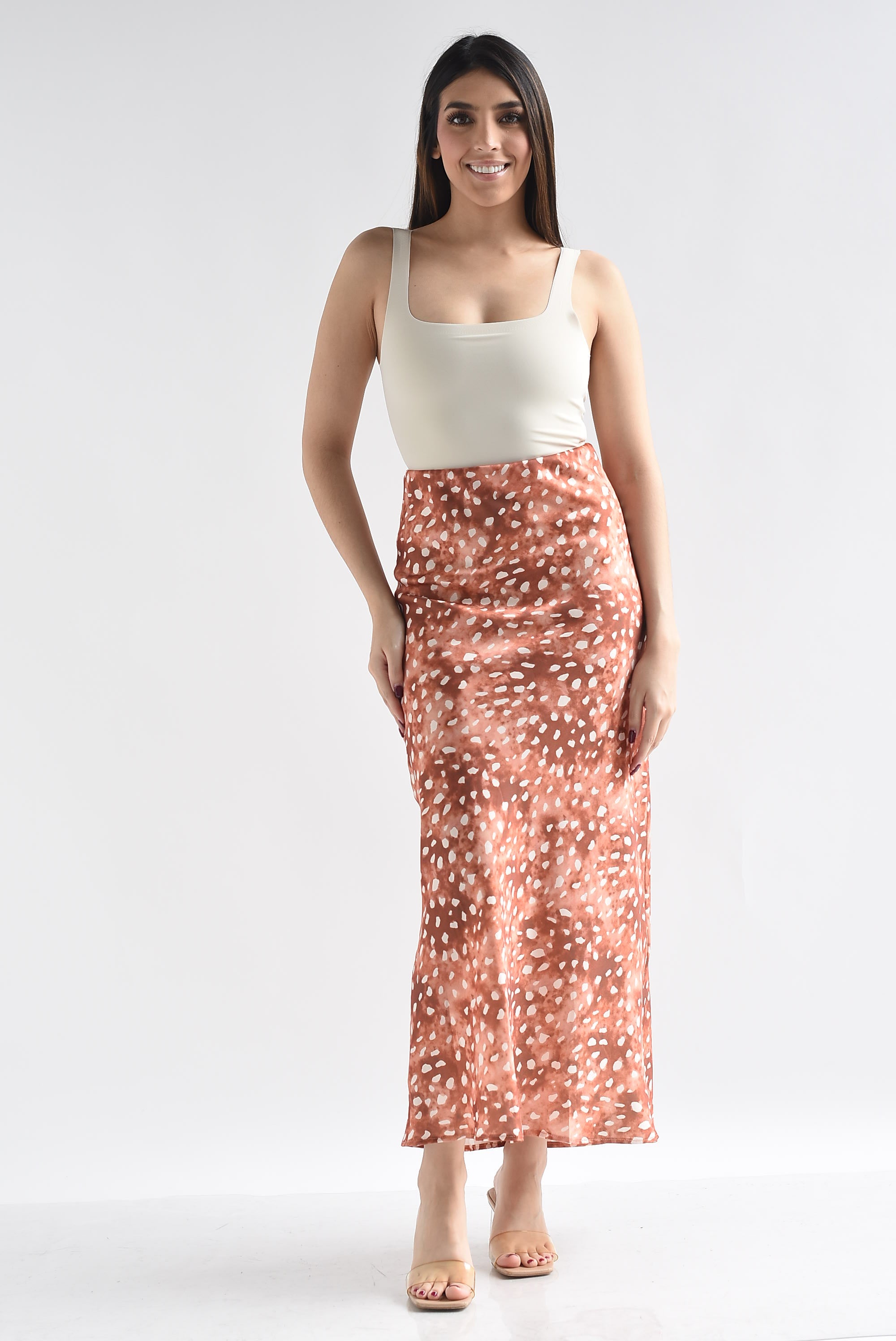 Falda lencera animal print