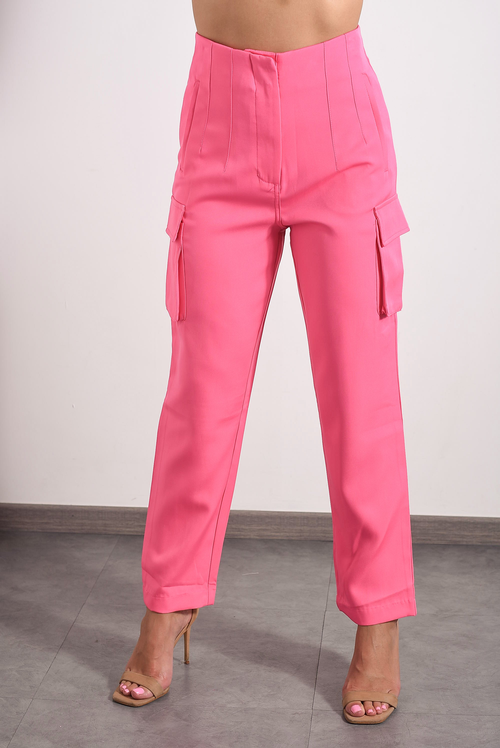 Pantalón de vestir cargo Rosa Barbie