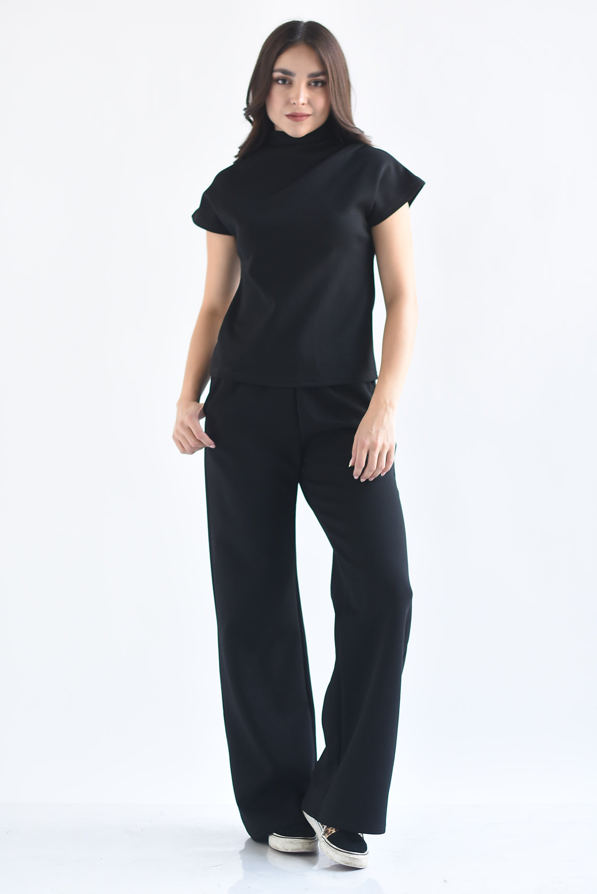 Set Pantalón y Blusa cuello alto