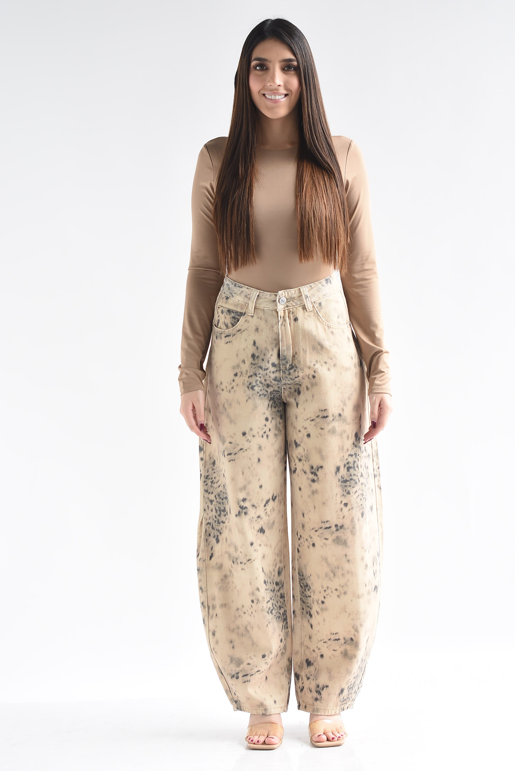 Jeans barrel animal print