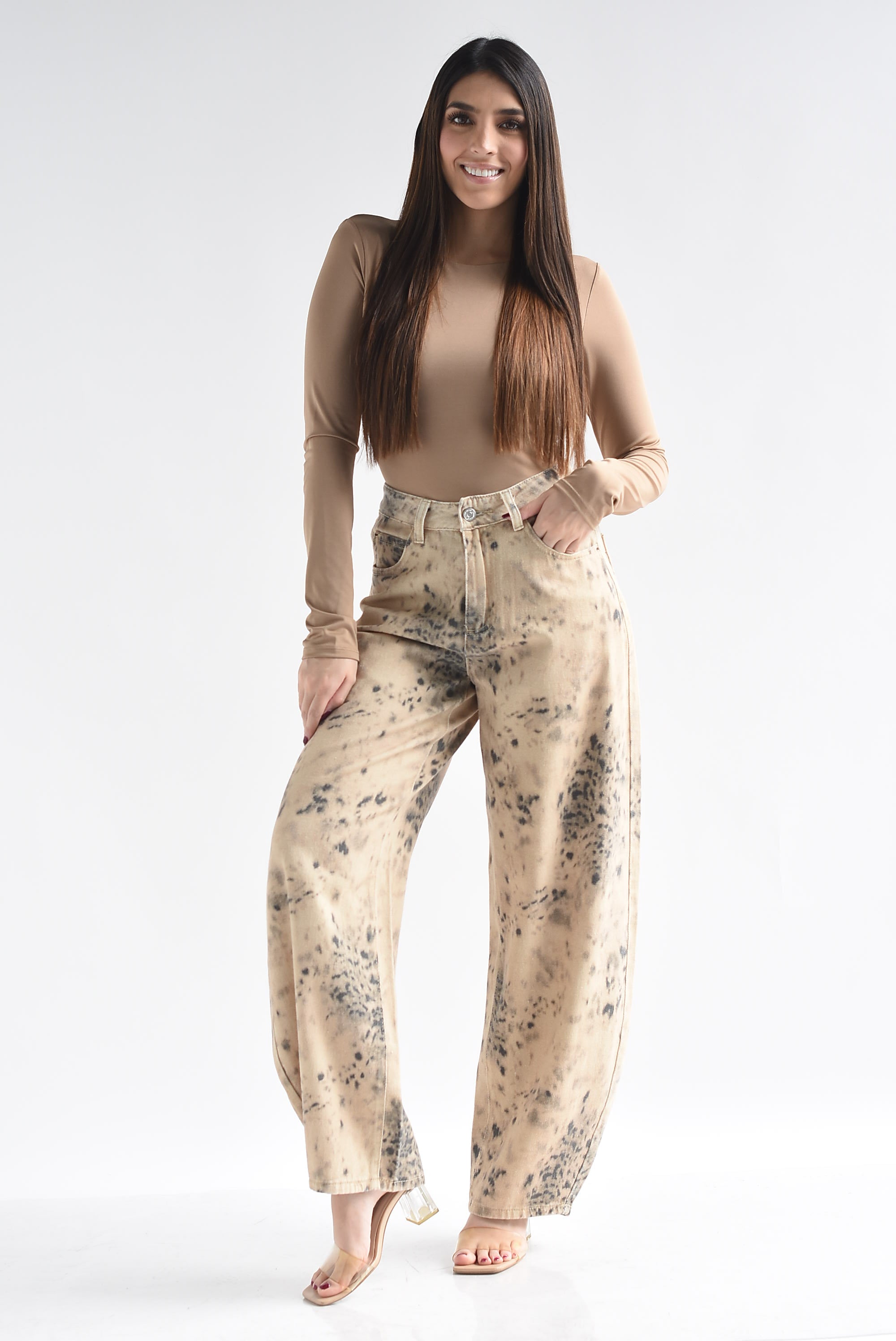 Jeans barrel animal print