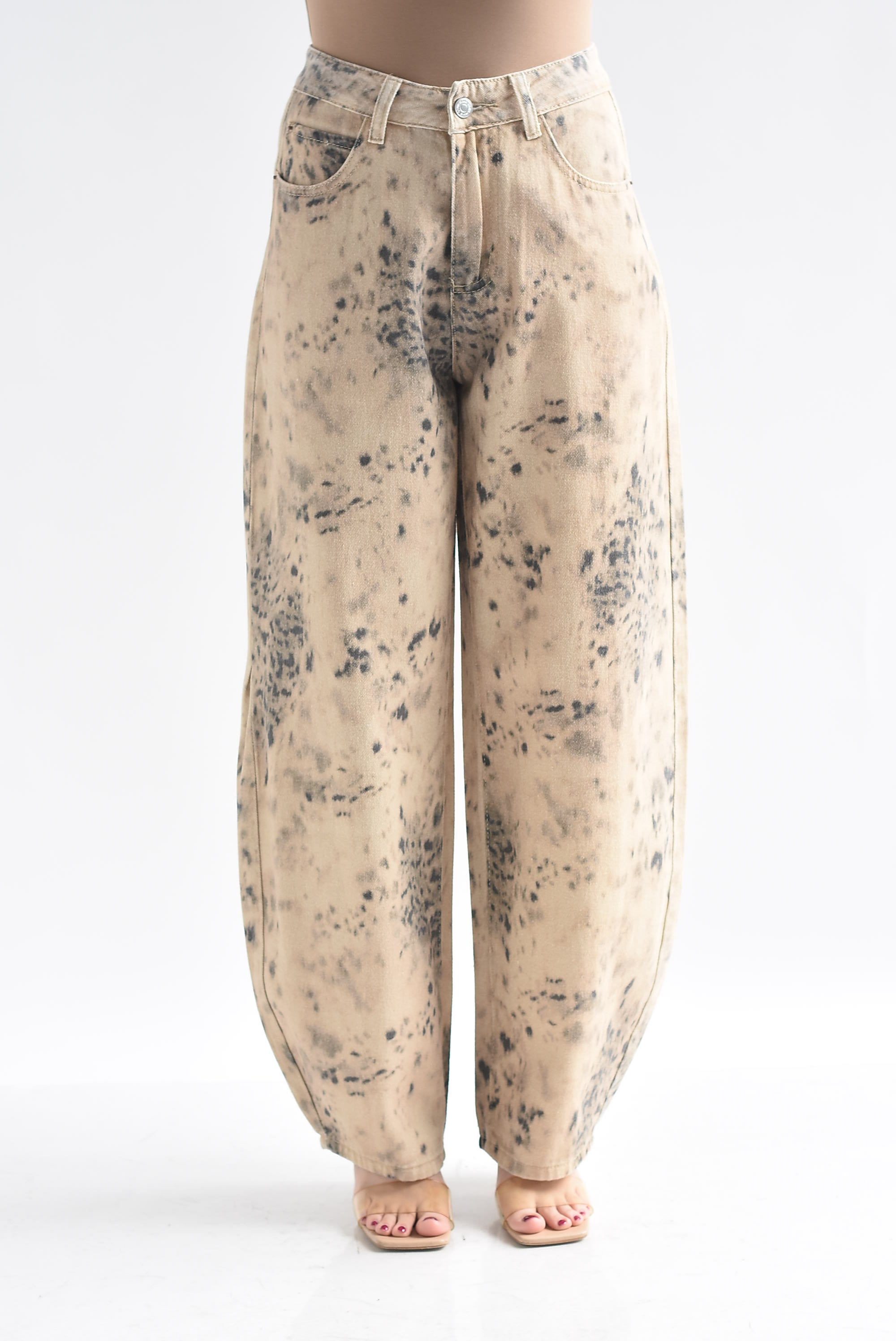 Jeans barrel animal print