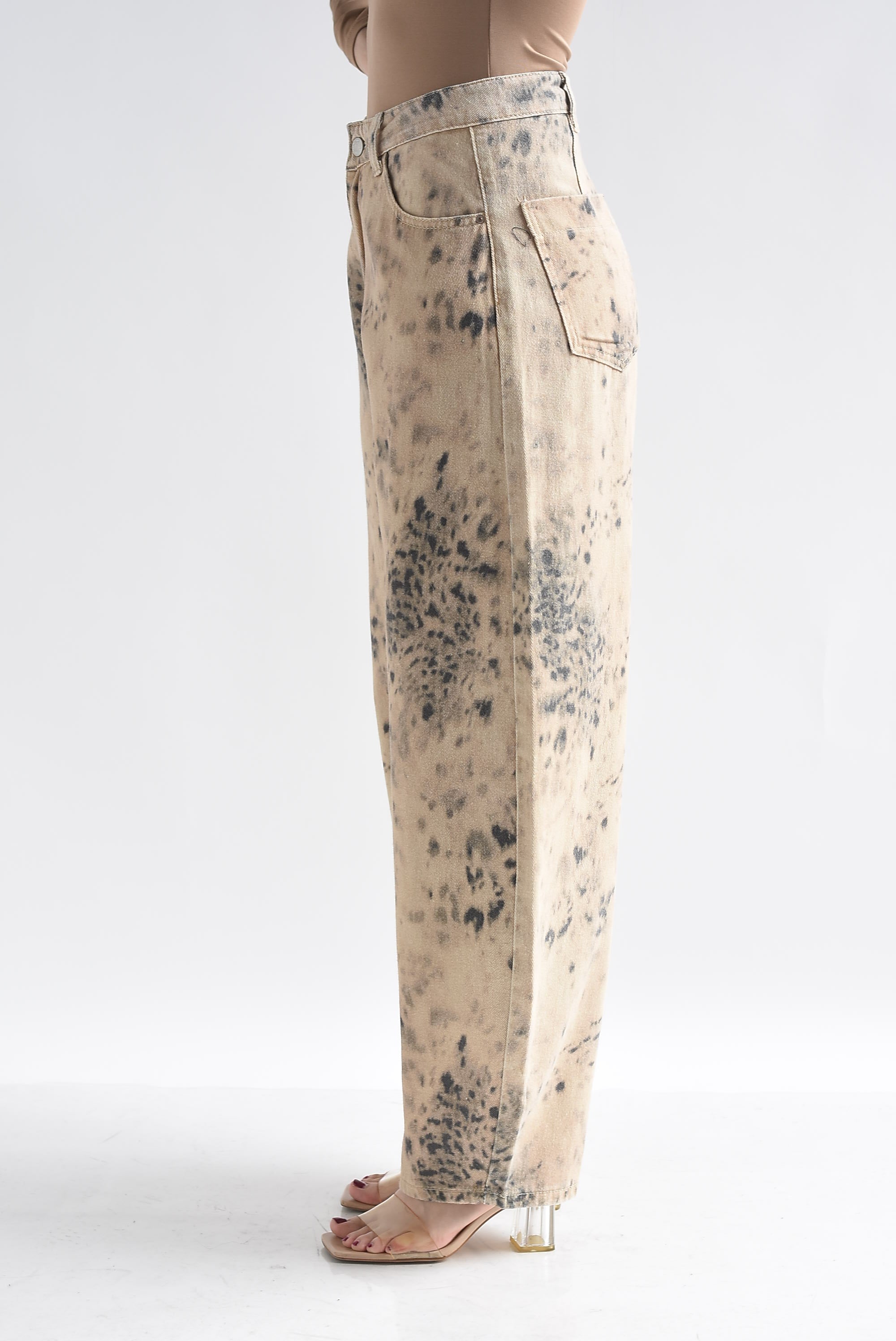 Jeans barrel animal print
