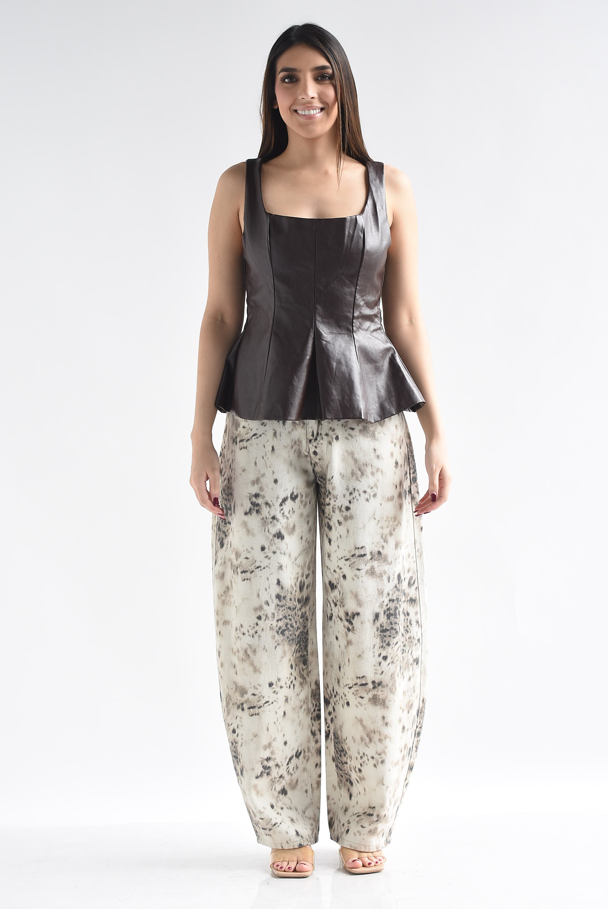 Jeans barrel animal print