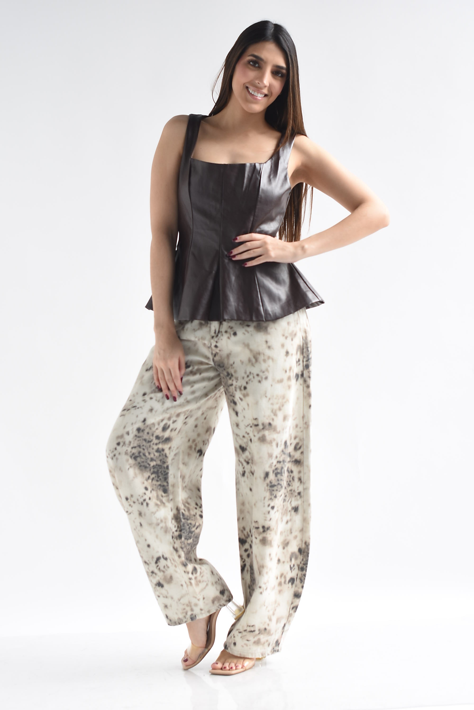Jeans barrel animal print