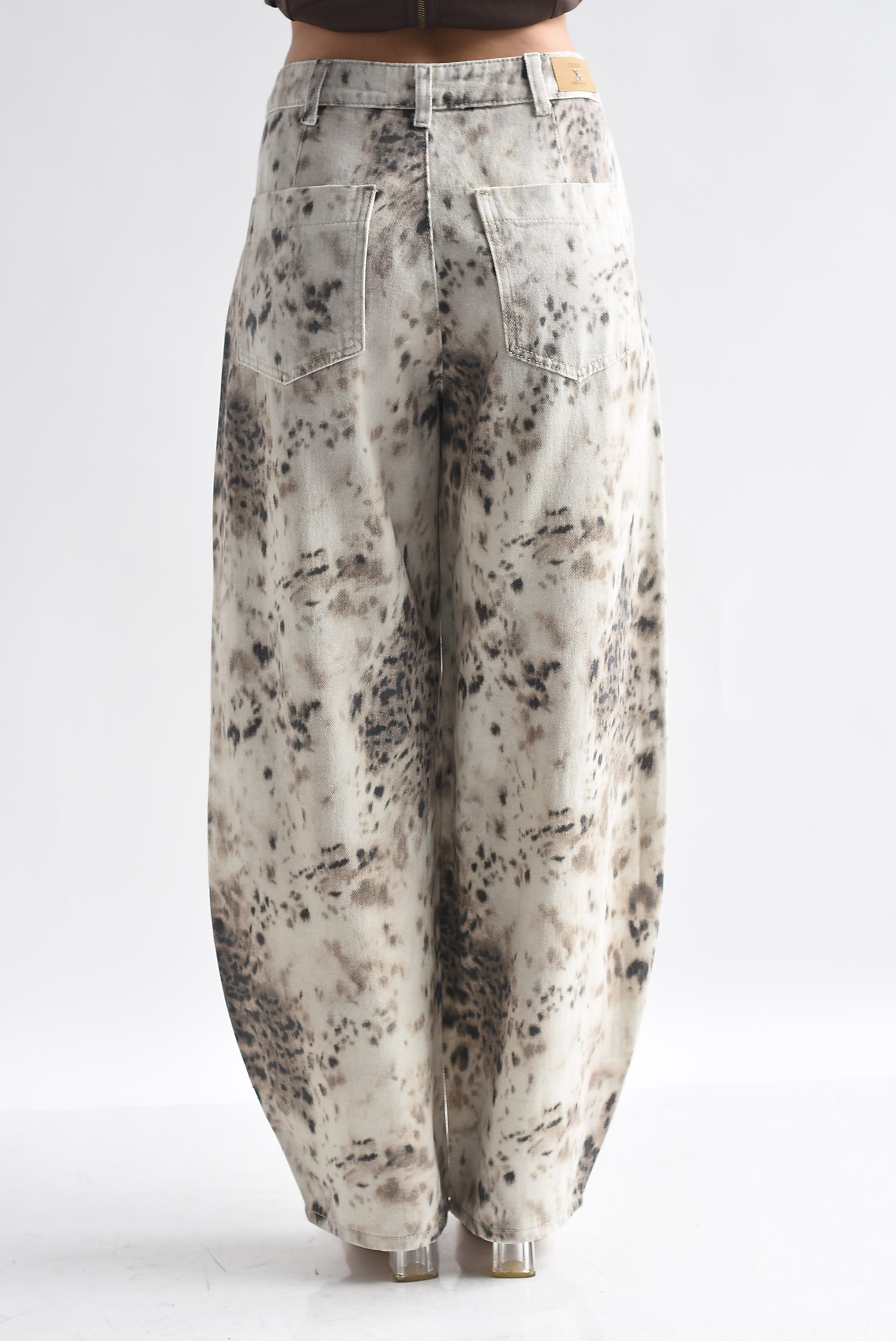 Jeans barrel animal print
