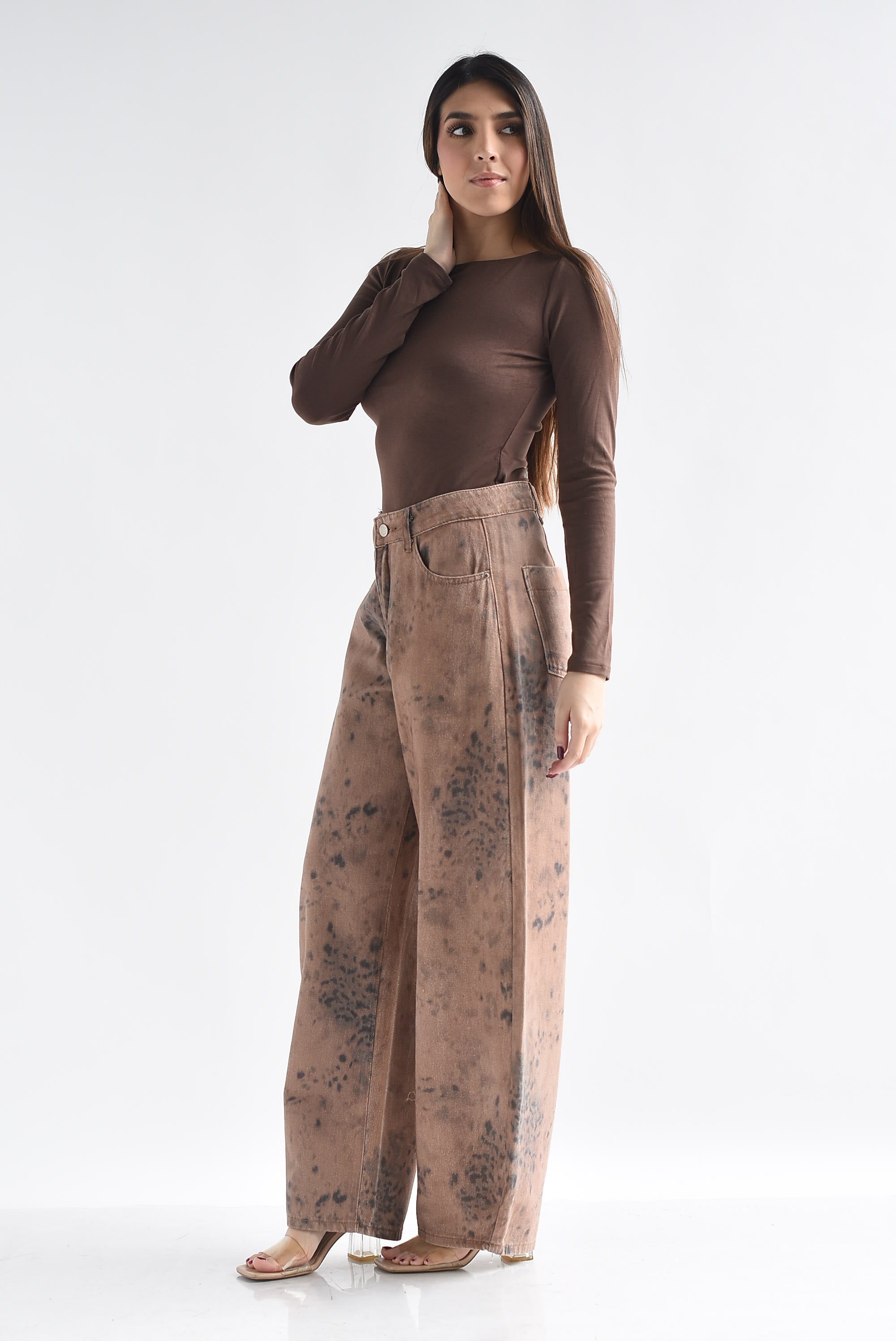 Jeans barrel animal print