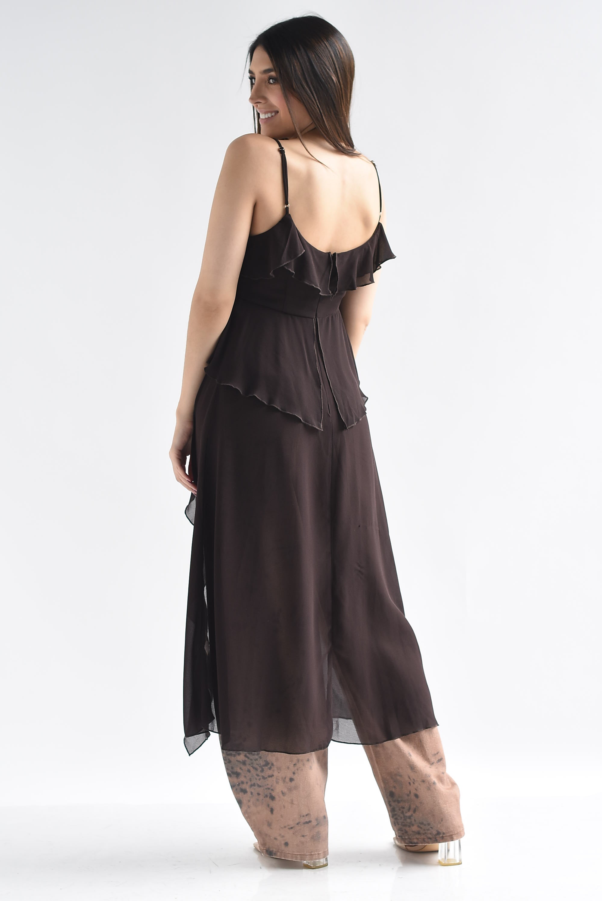 Maxiblusa gasa olanes