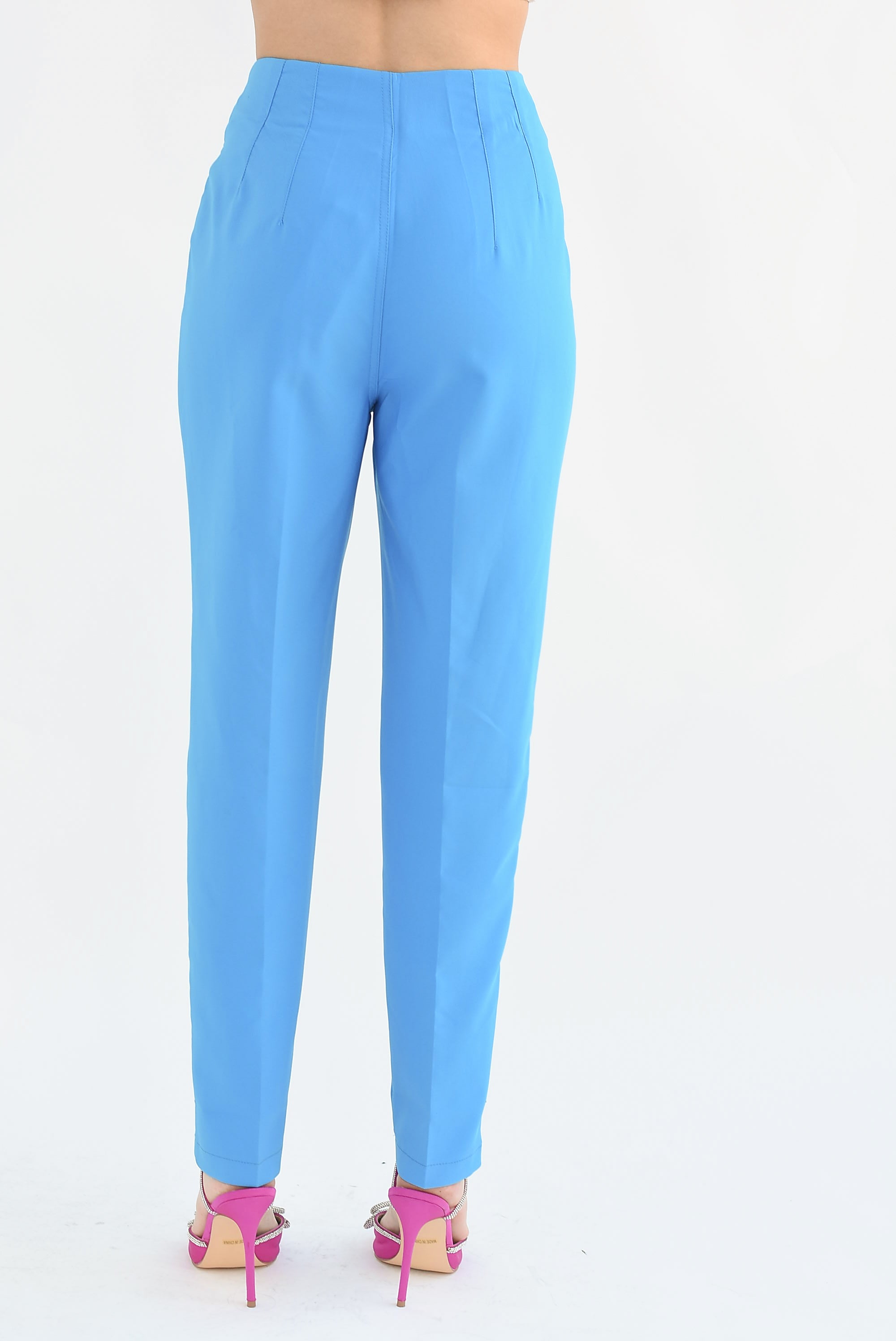 Pantalón corte Mom Azul Mikonos