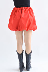 Fashion Styled Falda mini globo Roja