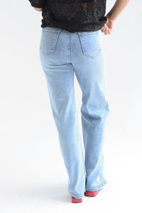 Fashion Styled Jeans lluvia brillos Denim Light