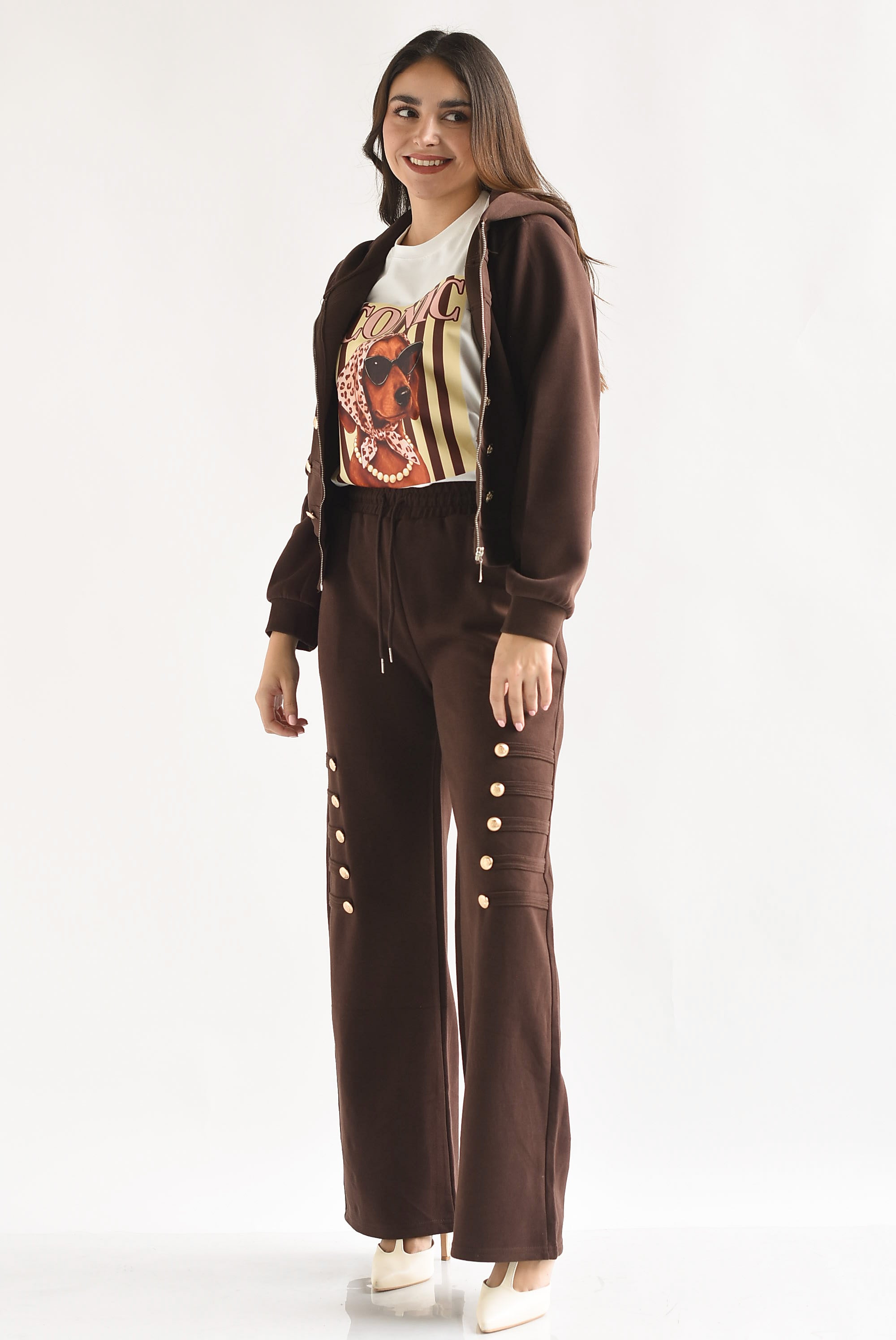 Set Pantalón y Chamarra hoodie militar