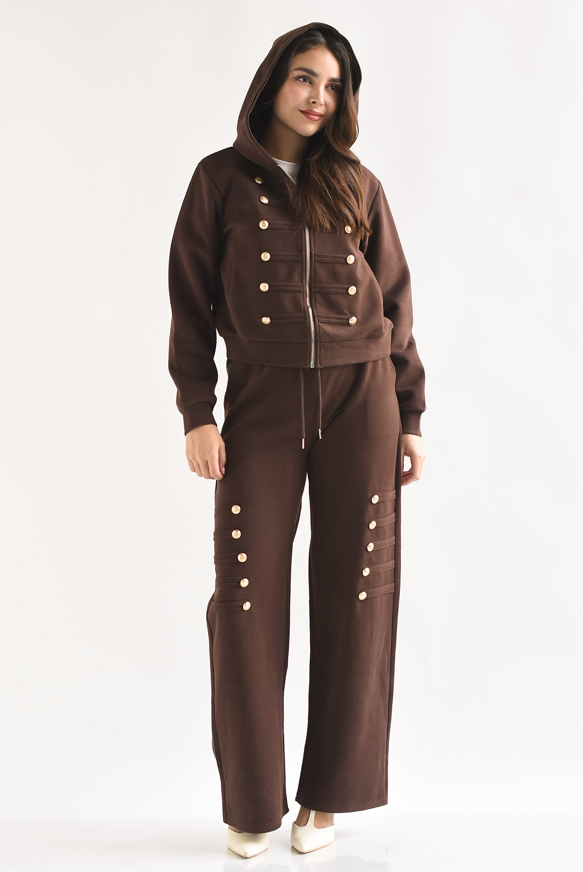 Set Pantalón y Chamarra hoodie militar