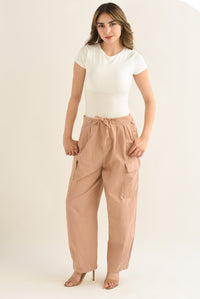 Fashion Styled Pantalón slouchy cargo Moka