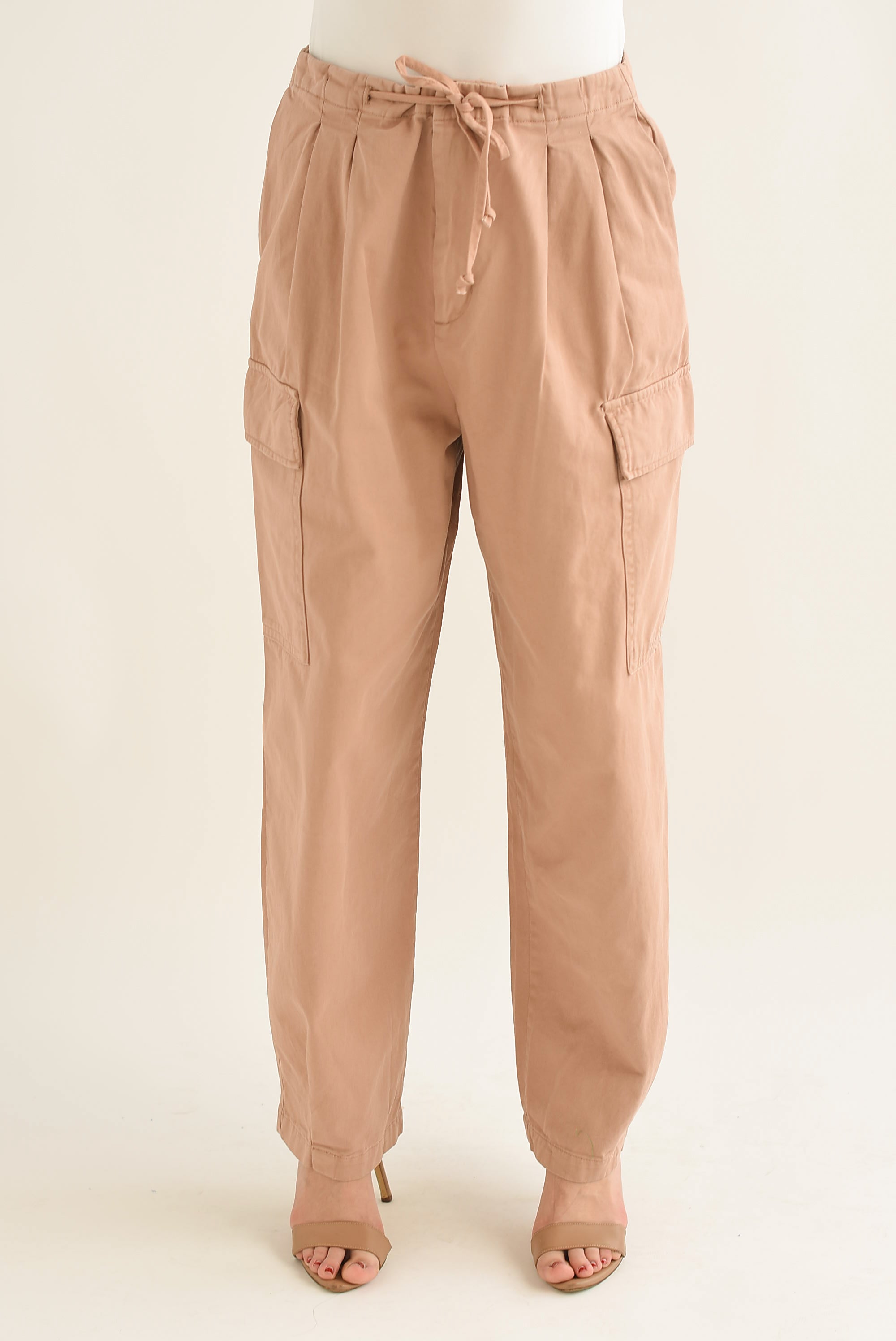 Pantalón slouchy cargo Moka