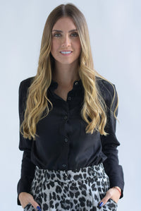 Fashion Styled Camisa de vestir Negra