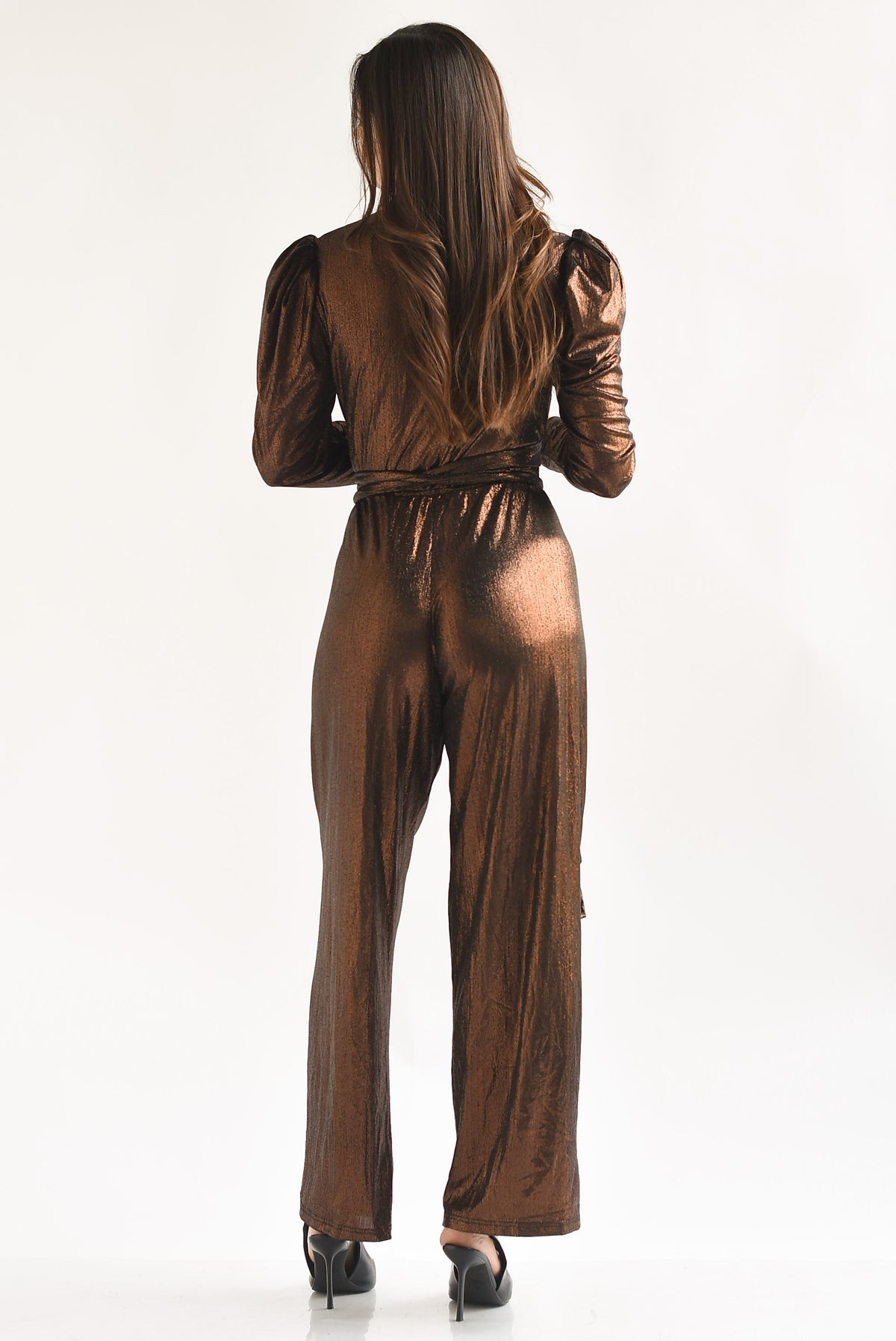 Jumpsuit metalizado cobre