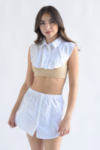 Fashion Styled Cuello y faldón para camisa ficticia