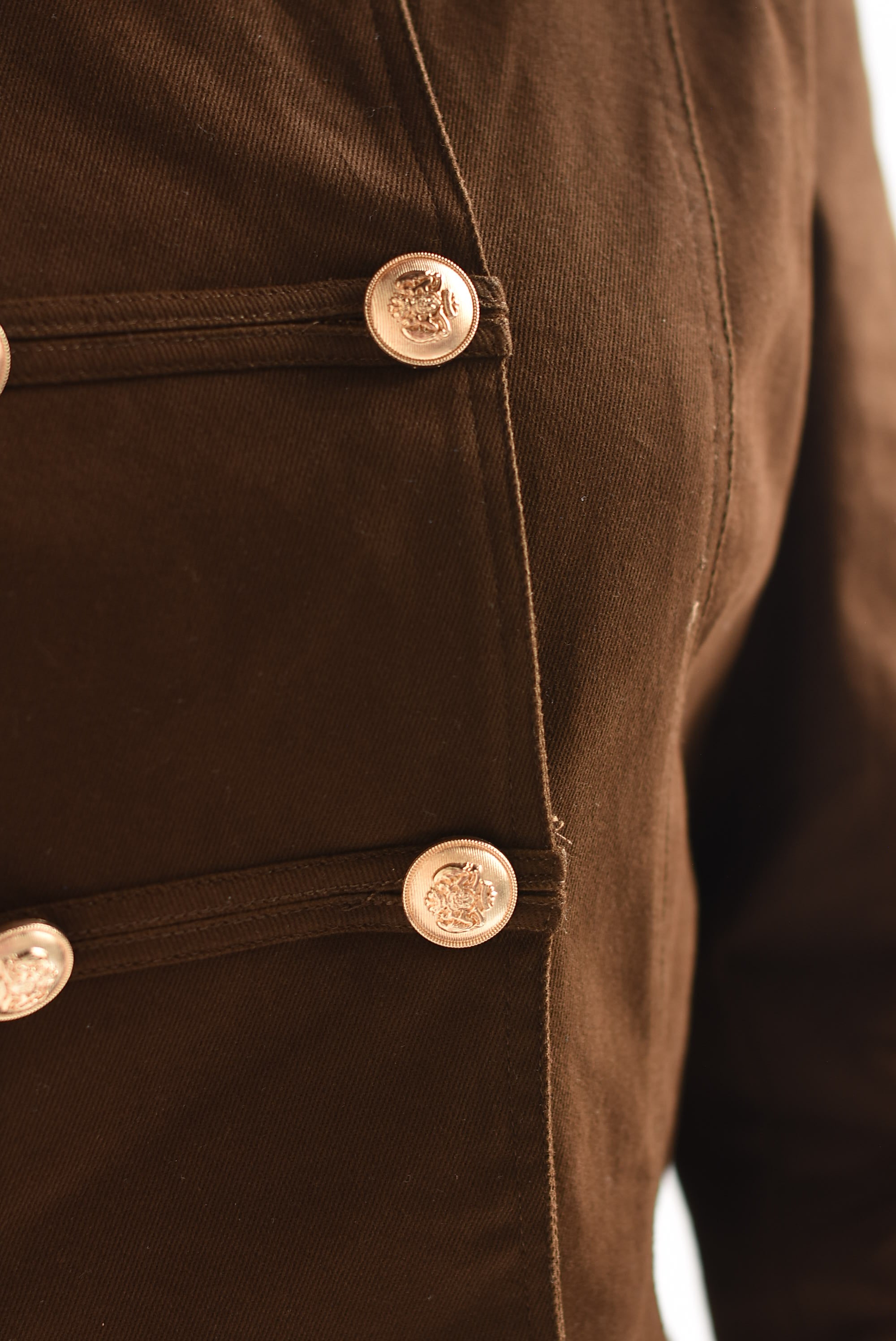 Blazer crop militar Denim