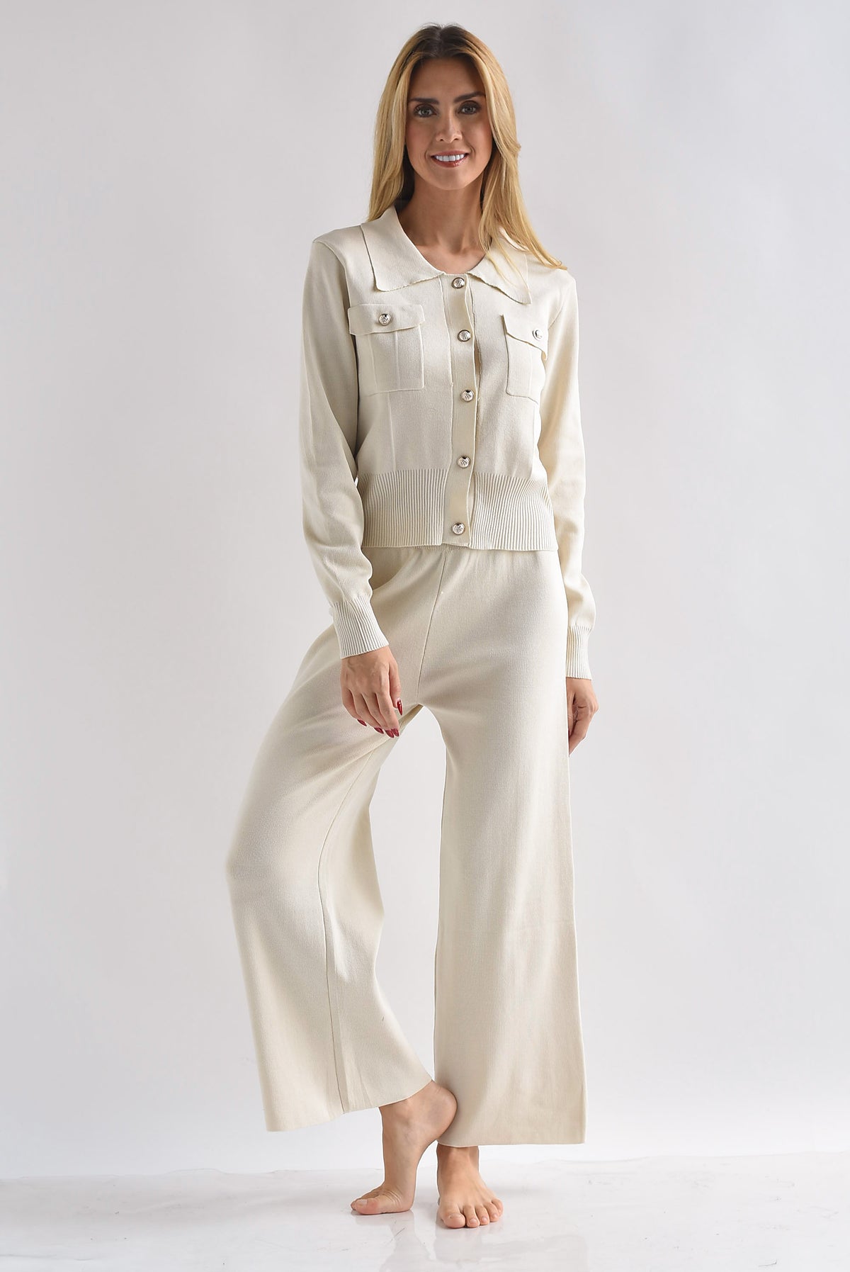 Set Pantalón y Cárdigan punto