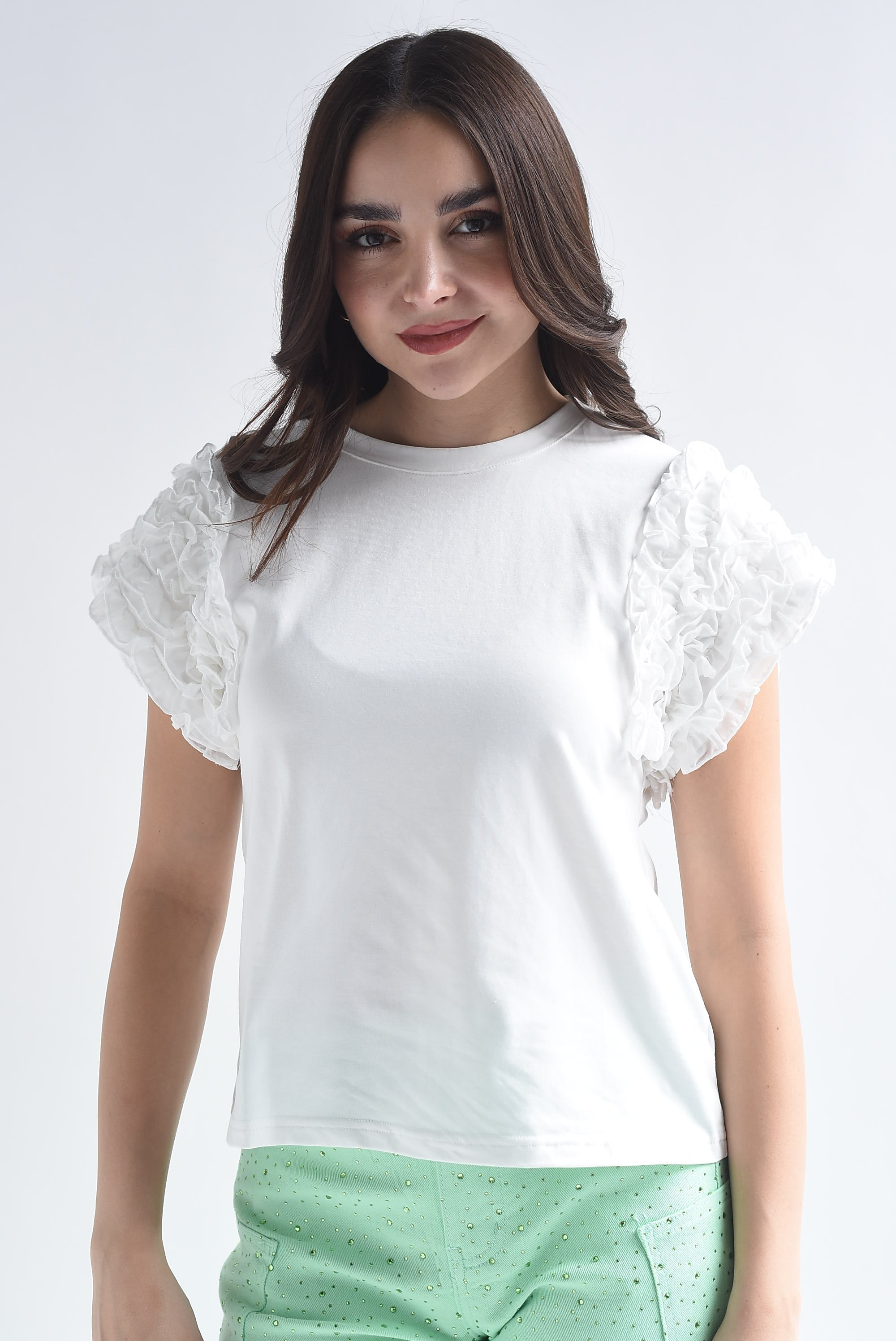 T-Shirt manga tiras olán