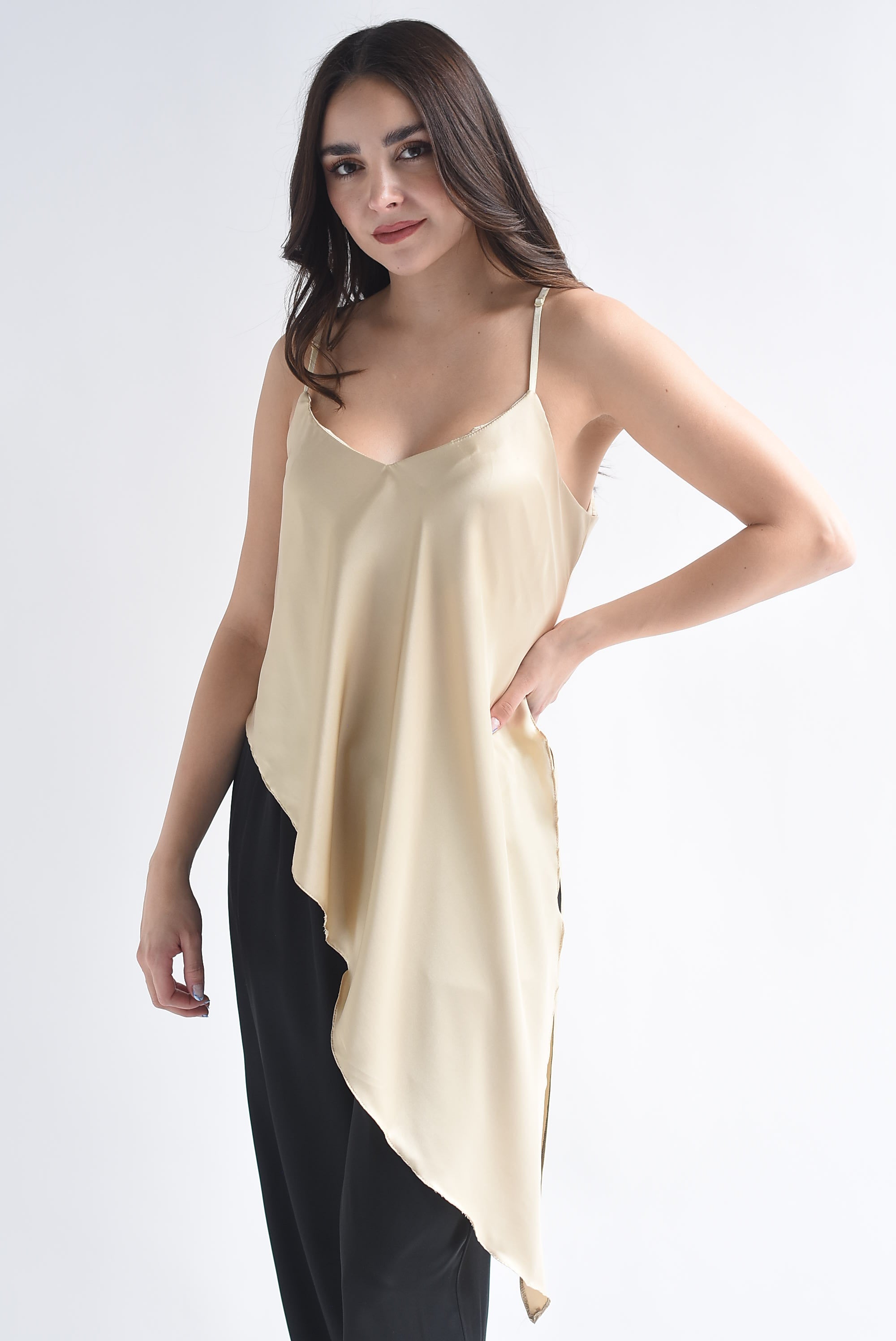 Top lencero asimétrico abertura