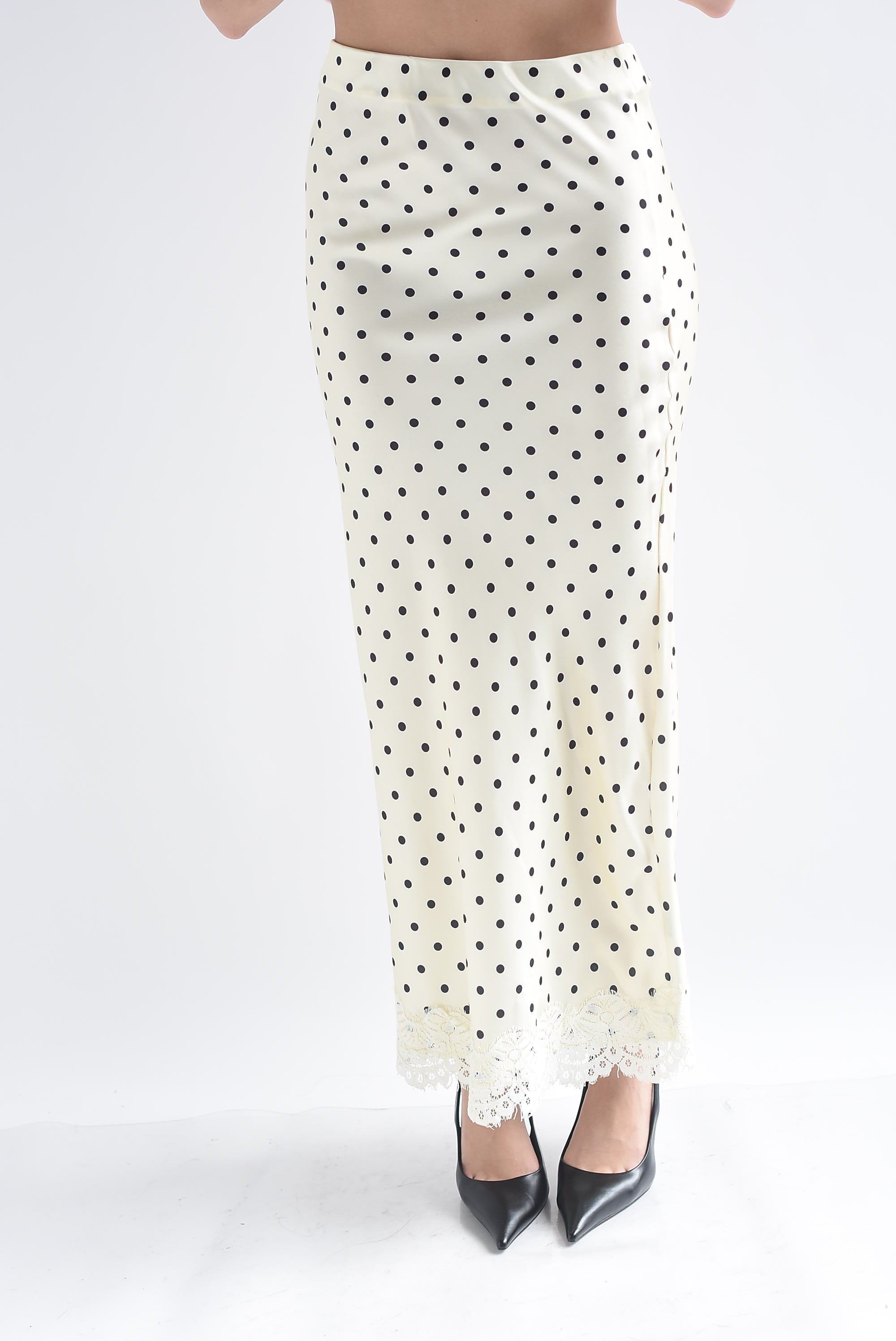 Falda lencera polka dots filo encaje