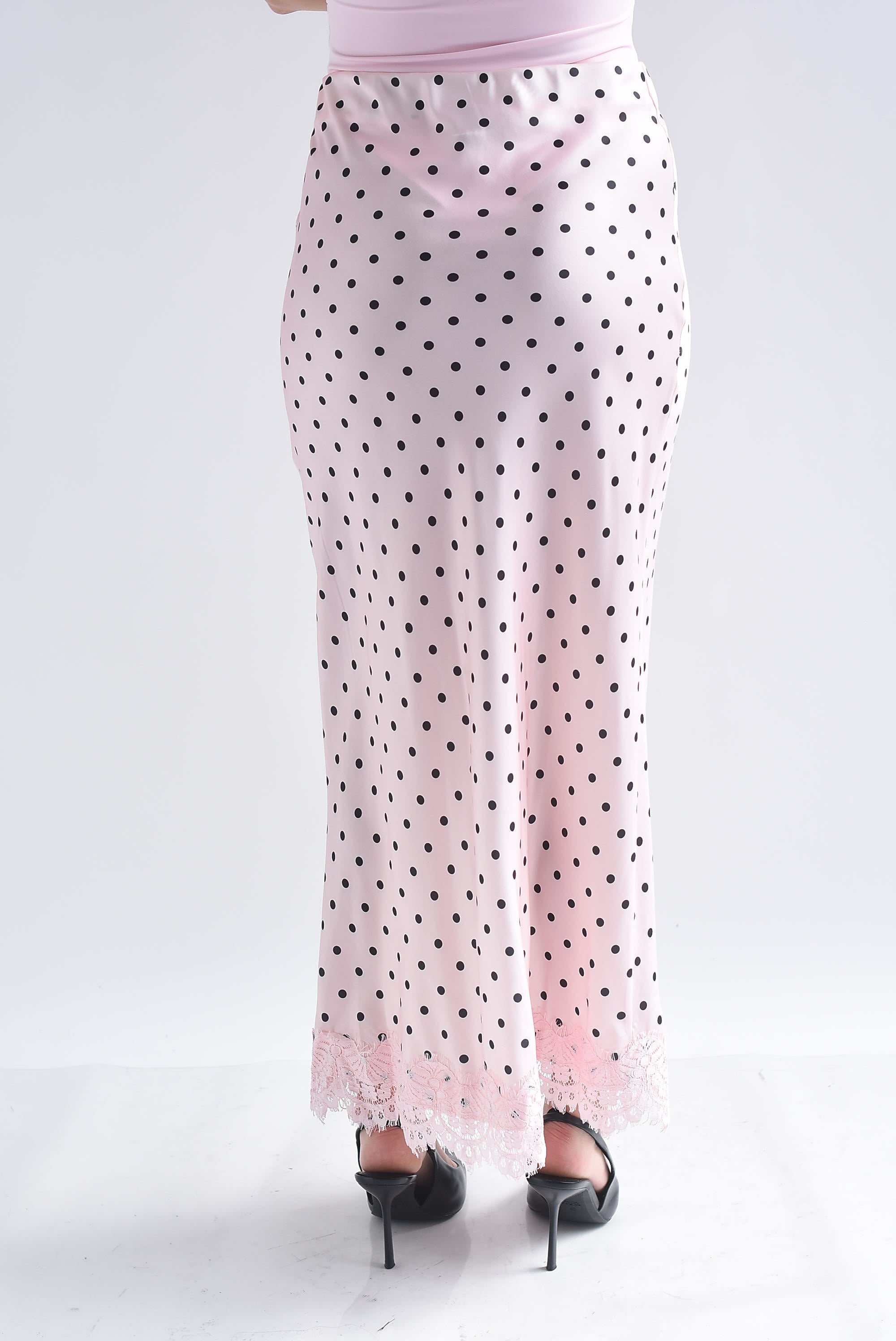 Falda lencera polka dots filo encaje